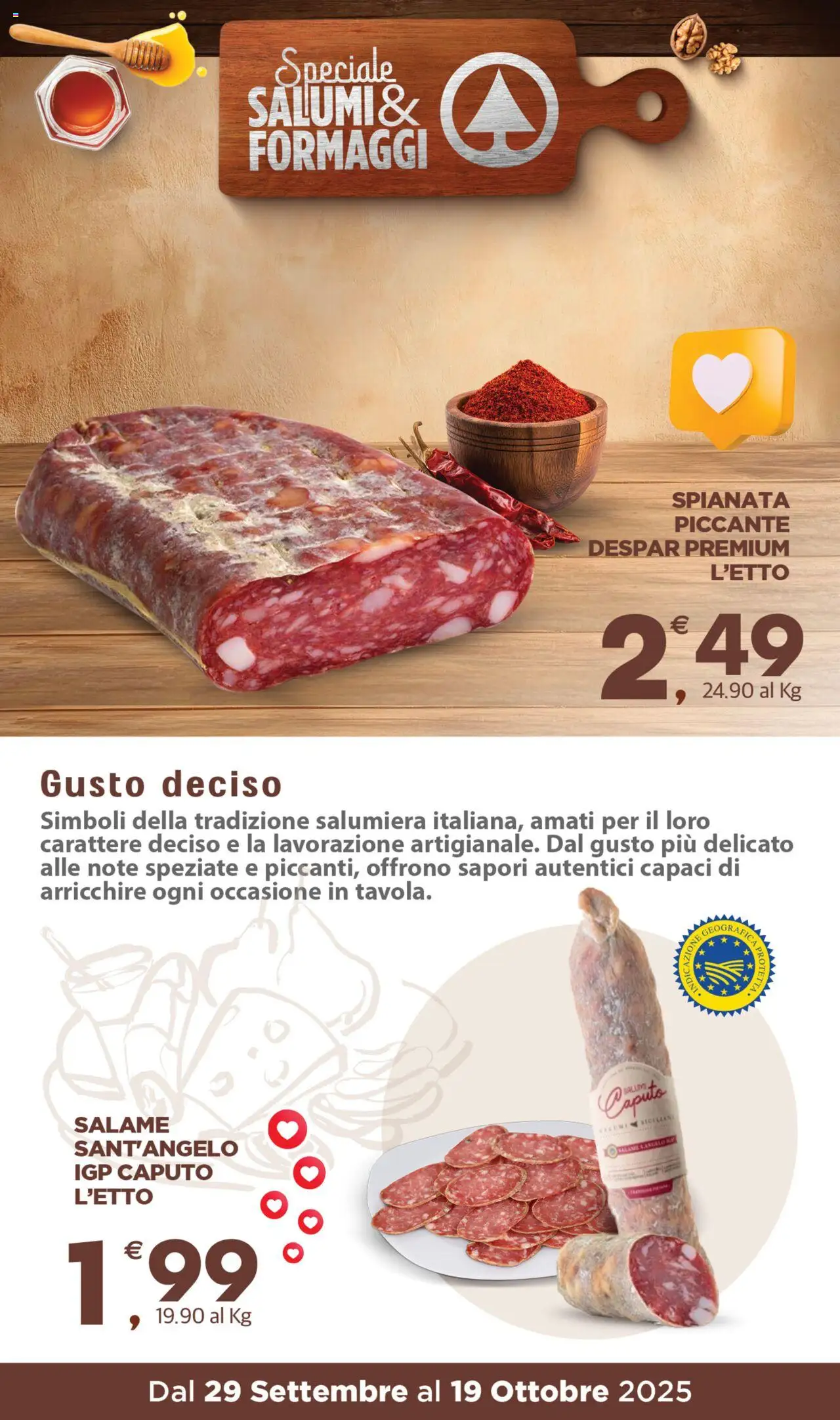 Volantino Eurospar del 29.09.2025 | Pagina: 13 | Prodotti: Salame