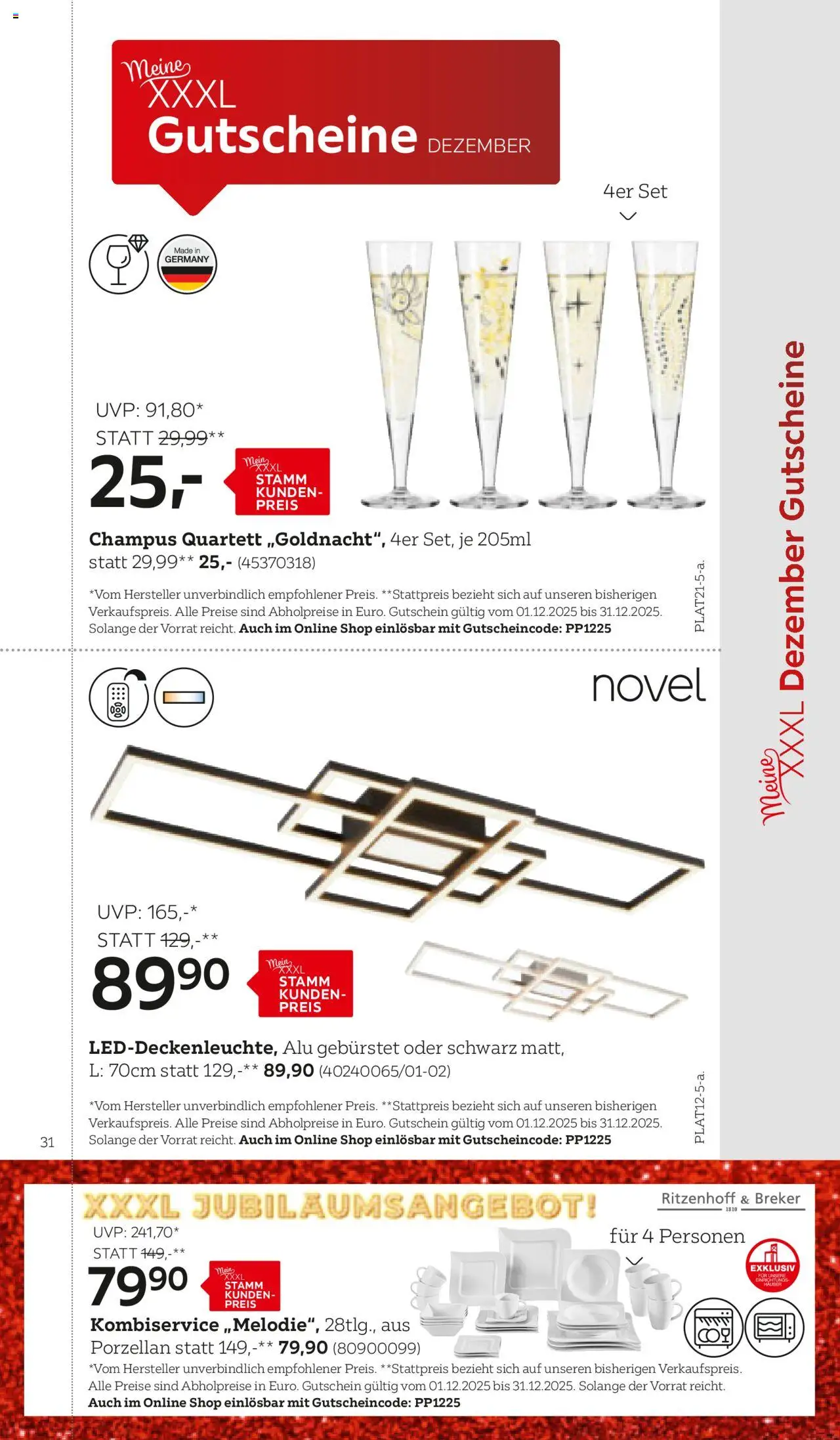XXXLutz Preisepass gültig ab 01.08.2025 | Seite: 31
