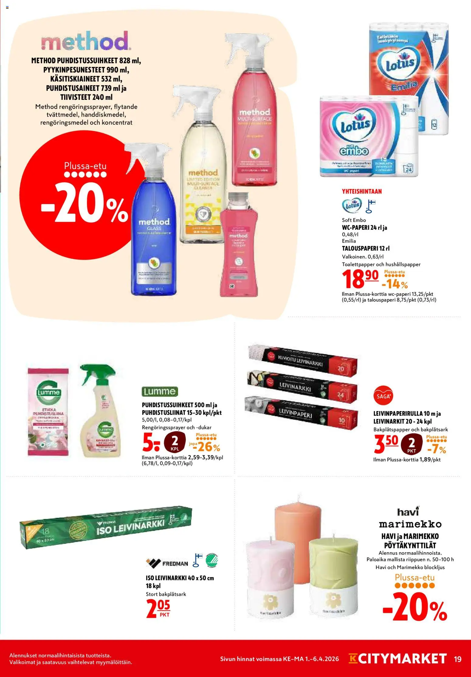 K-Citymarket tarjoukset – voimassa 01.04.2026 alkaen | Sivu: 19