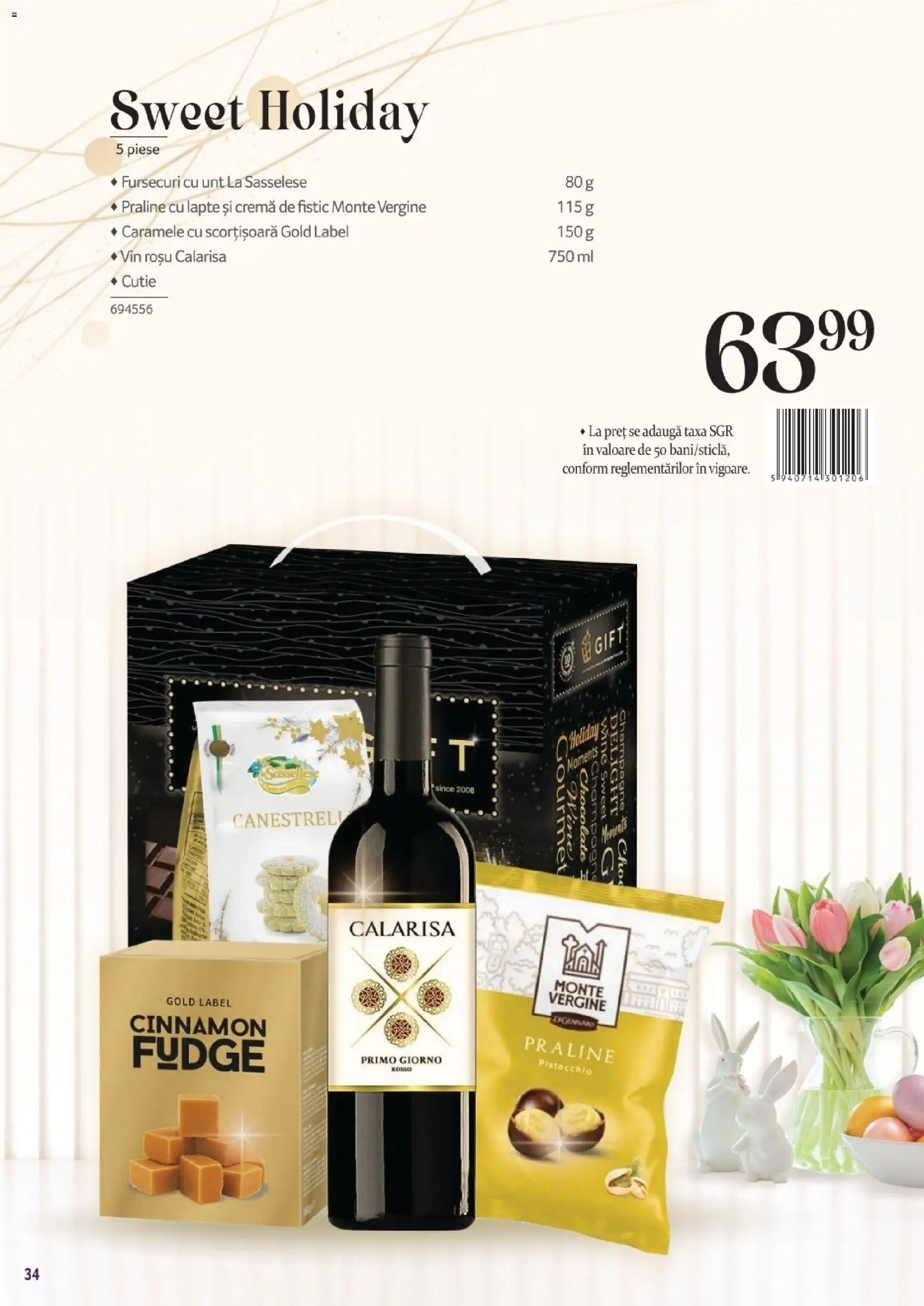 Noul catalog Selgros – valabil de la 13.03.2026 | Pagină: 34 | Produse: Cutie, Praline, Unt, Vin