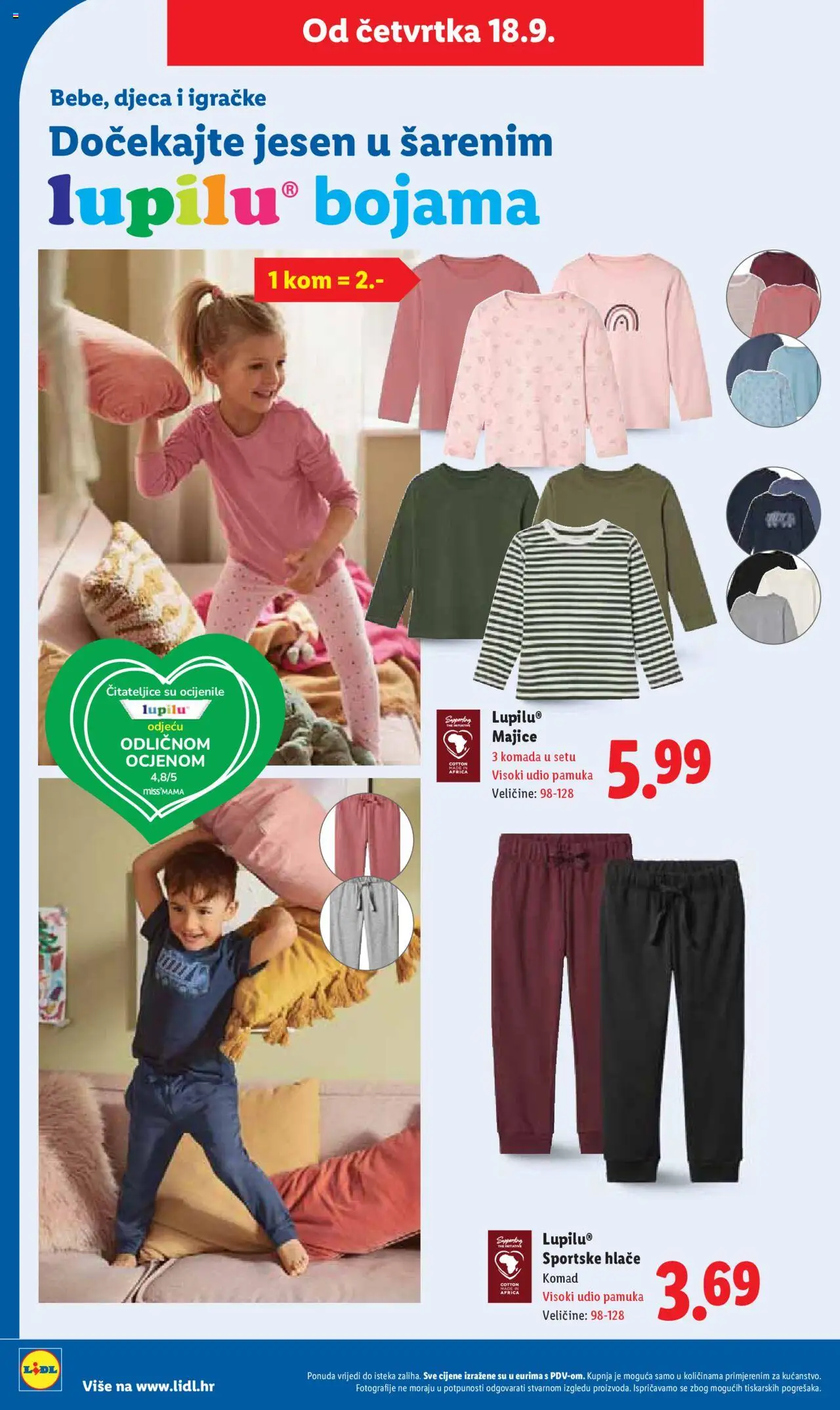 Lidl katalog | vrijedi od 18.09.2025 | Stranica: 22 | Proizvodi: Hlače