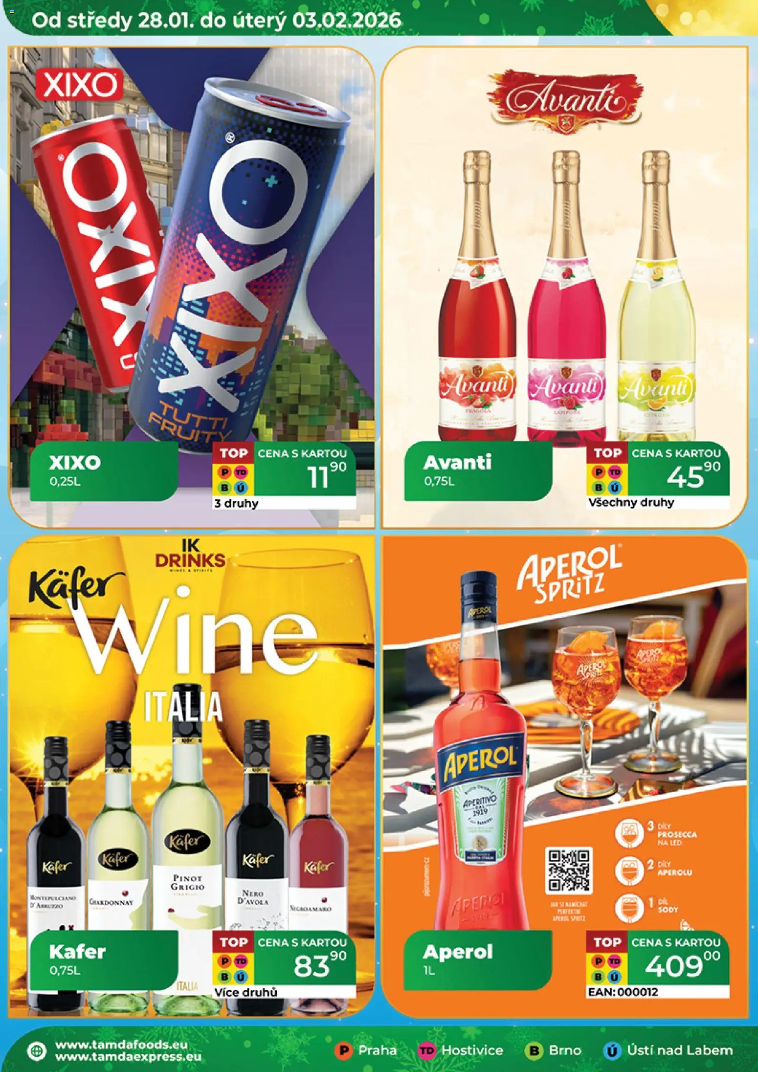 Tamda Foods leták od 28.01.2026 | Strana: 24 | Produkty: Nero d'Avola, Aperitivo, Avanti, LED