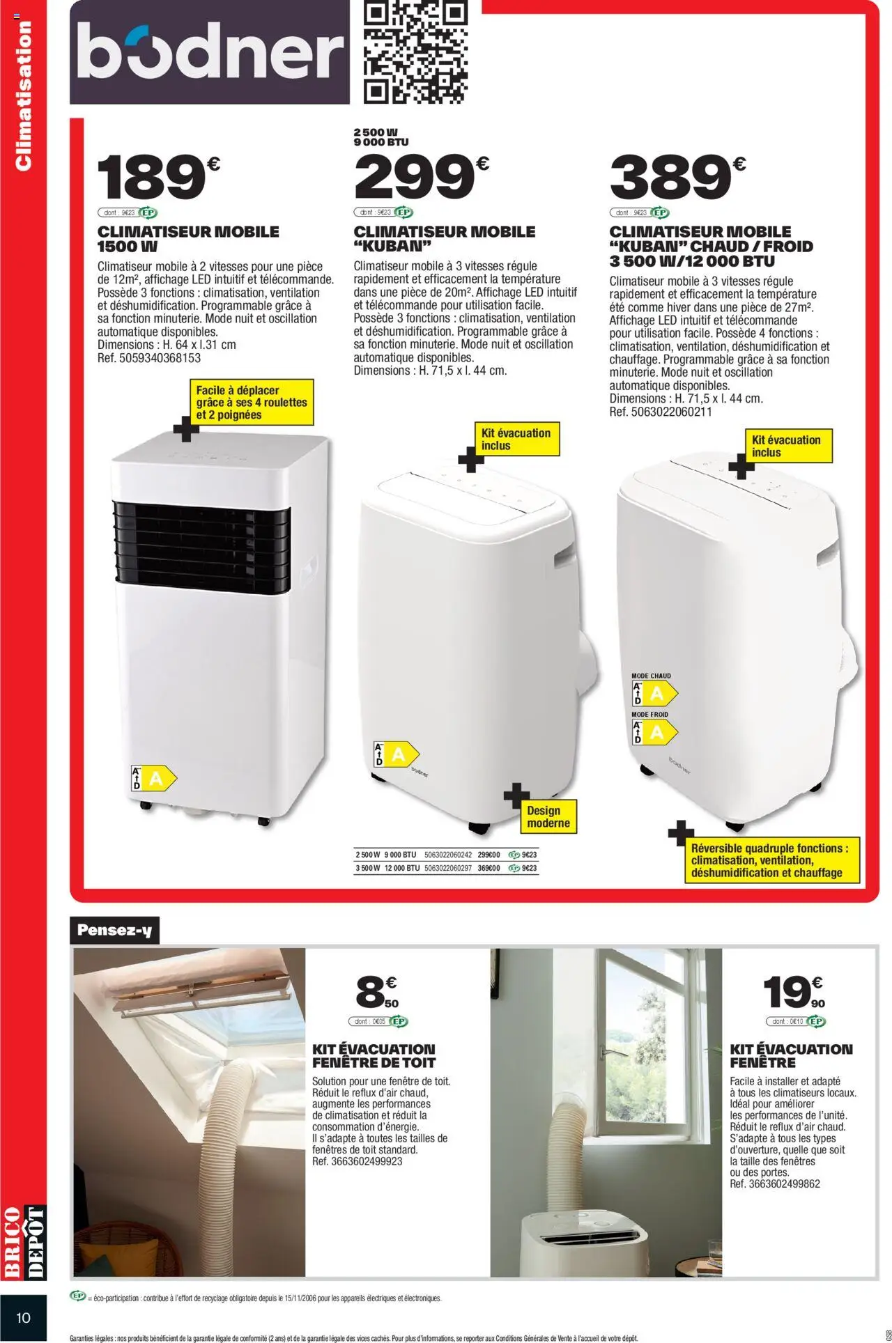  | Page: 10 | Produits: Climatisation, Poignées, Climatiseur, Télécommande