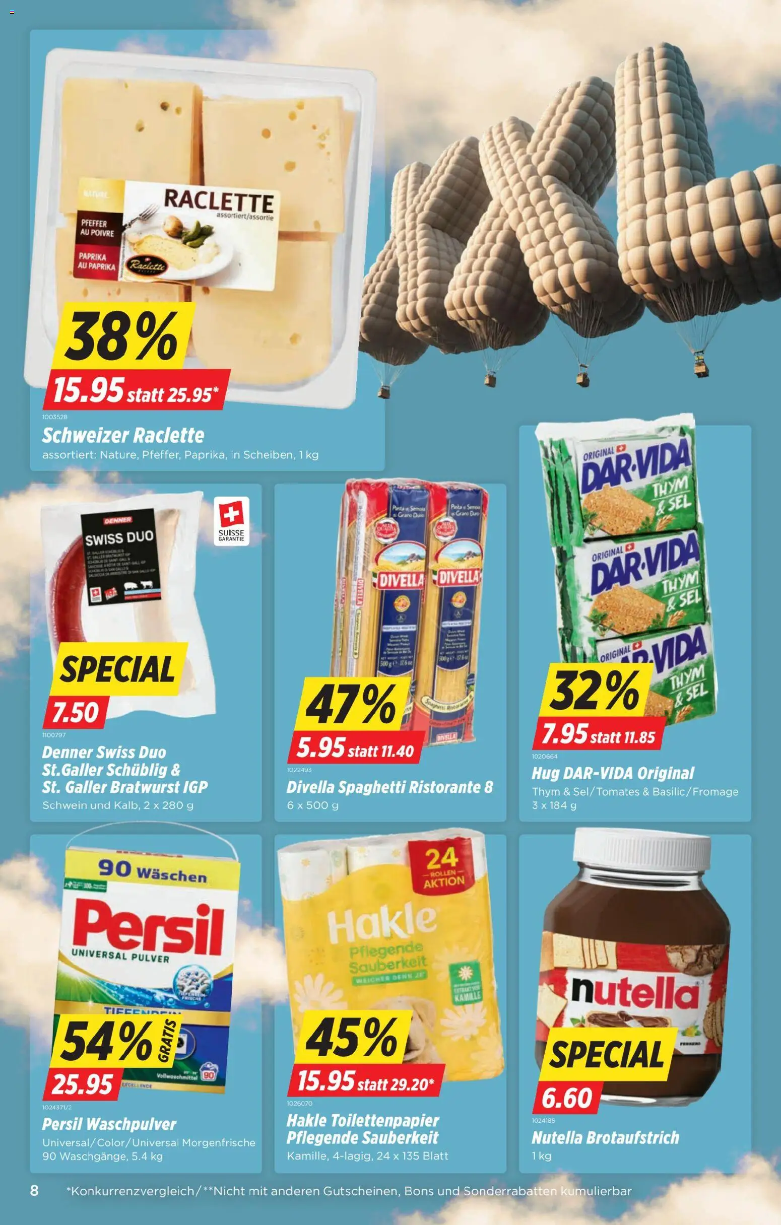 Denner Aktionen – gültig ab 27.01.2026 | Seite: 8 | Produkte: Pulver, Waschpulver, Pfeffer, Toilettenpapier