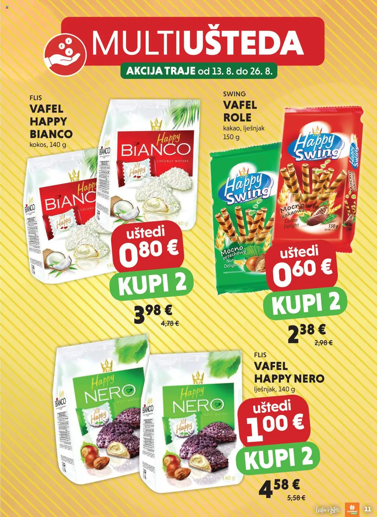 Studenac katalog | vrijedi od 13.08.2025 | Stranica: 11 | Proizvodi: Role, Lješnjak