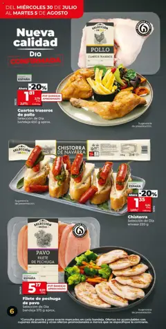 Dia - folleto Market │ válido desde el 30.07.2025 | Página: 6 | Productos: Peso, Filete, Bandeja