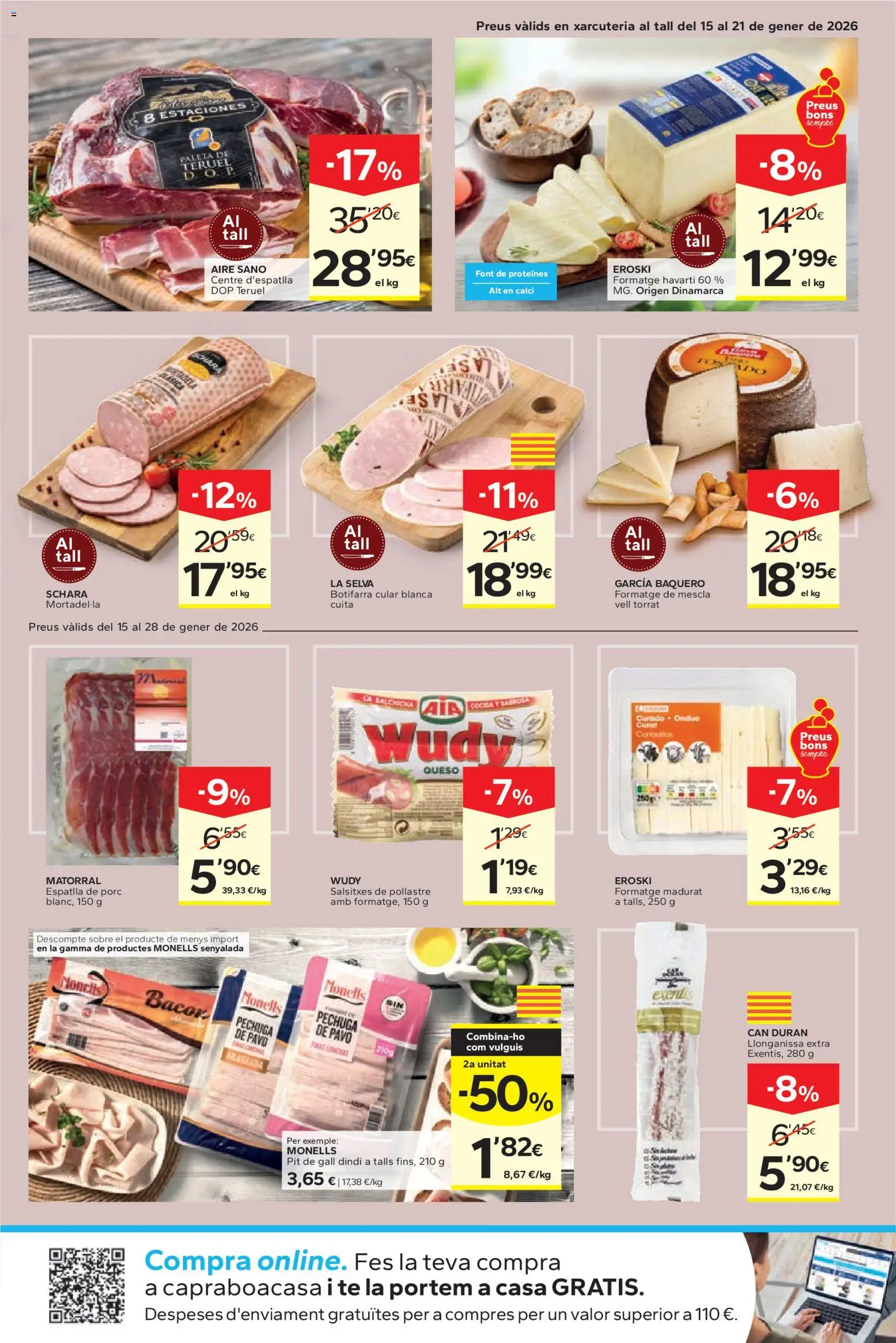Caprabo folleto │ válido desde el 15.01.2026 | Página: 7 | Productos: Queso, Té