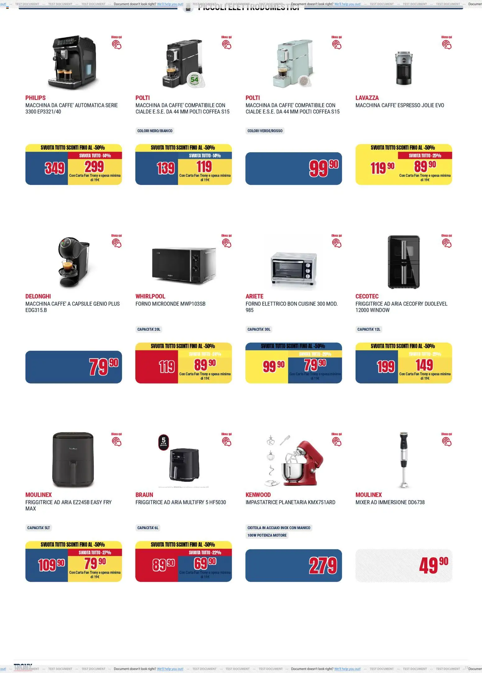 Volantino Trony del 15.01.2026 | Pagina: 13 | Prodotti: Forno, Mixer, Ciotola, Forno elettrico