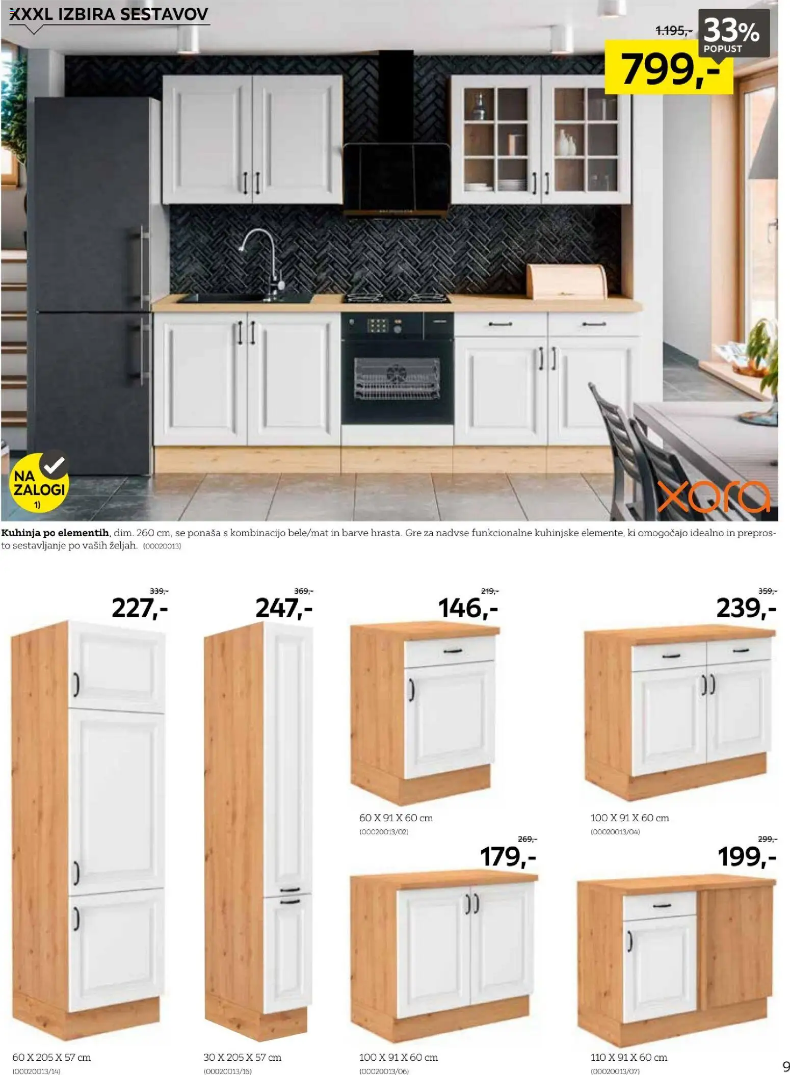 Novi XXXL Lesnina katalog ponudbe – veljaven od 16.03.2026 | Stran: 9 | Izdelki: Kuhinja