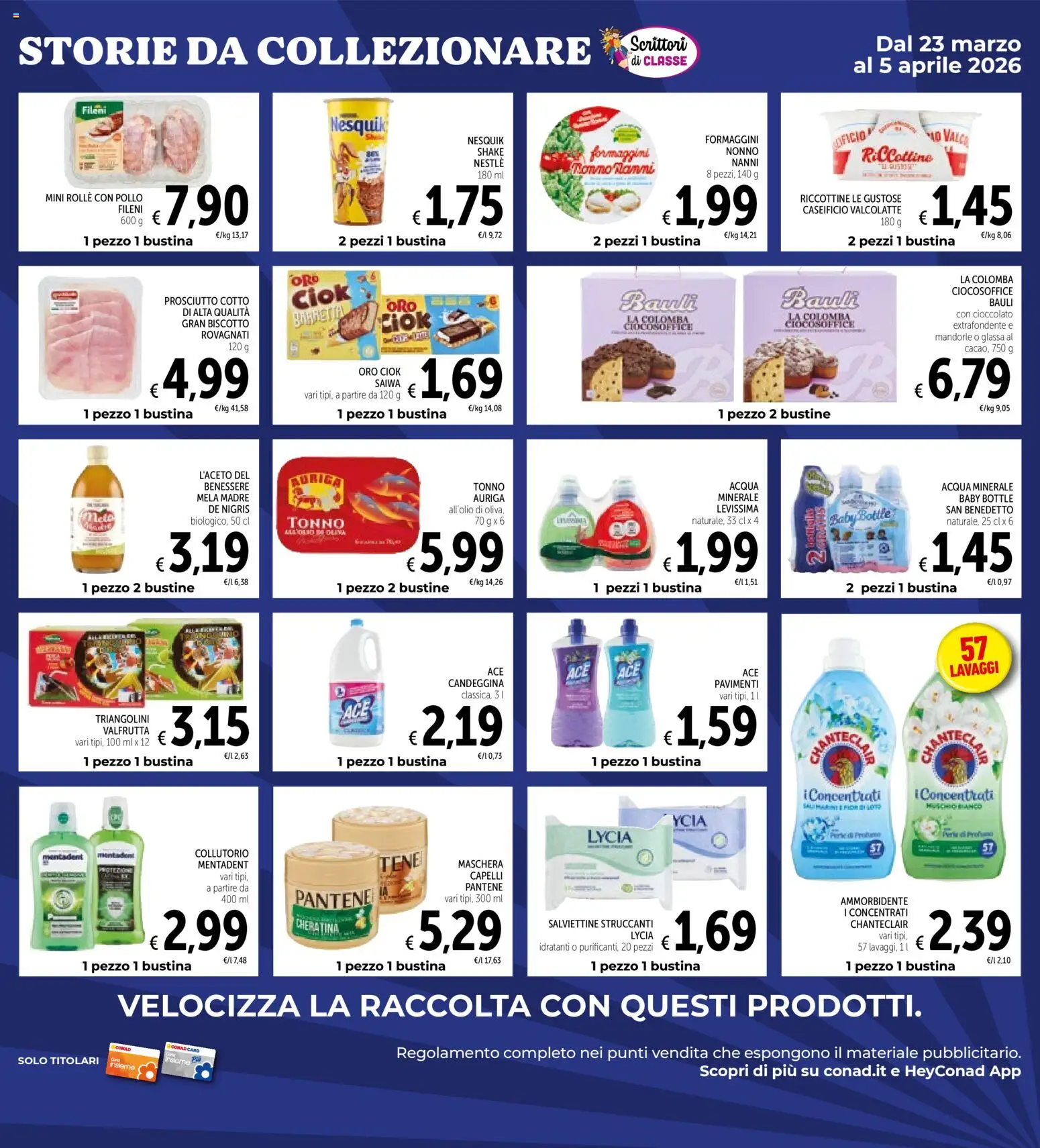 Volantino Spazio Conad del 25.03.2026 | Pagina: 38 | Prodotti: Prosciutto Cotto, Pollo, Collutorio, Barretta