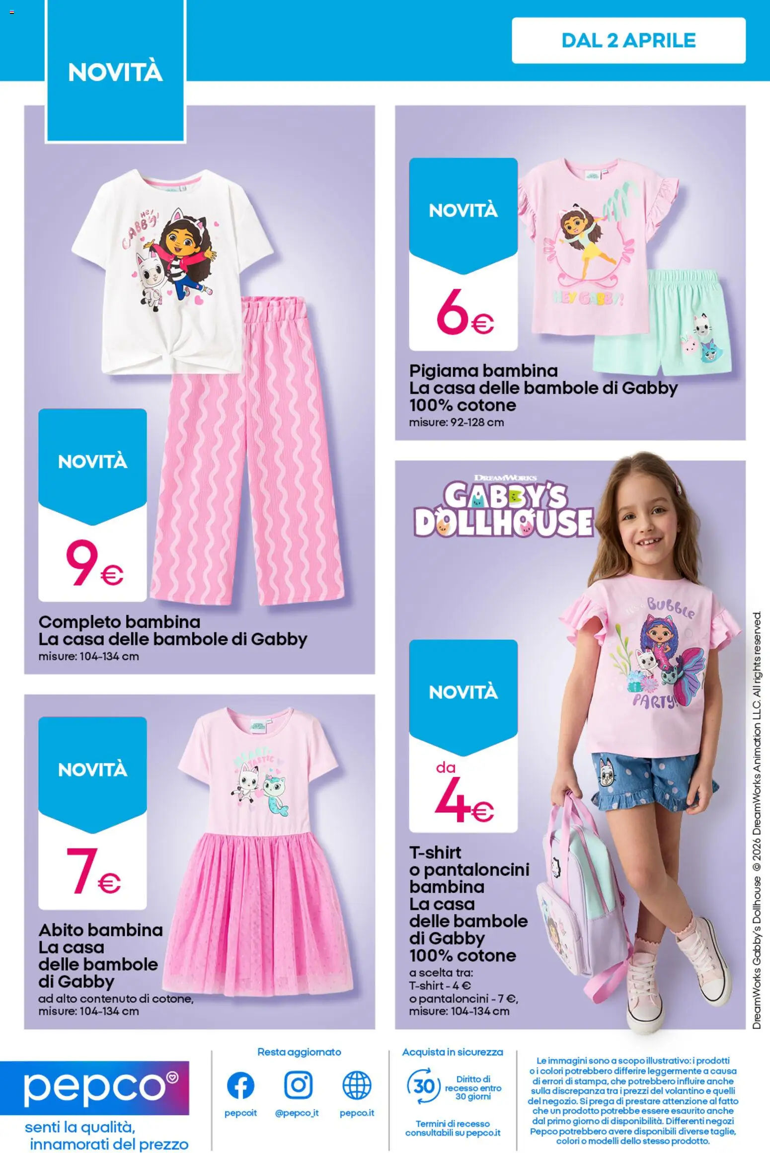 Volantino Pepco del 09.04.2026 | Pagina: 12 | Prodotti: Pantaloncini, Pigiama, Abito