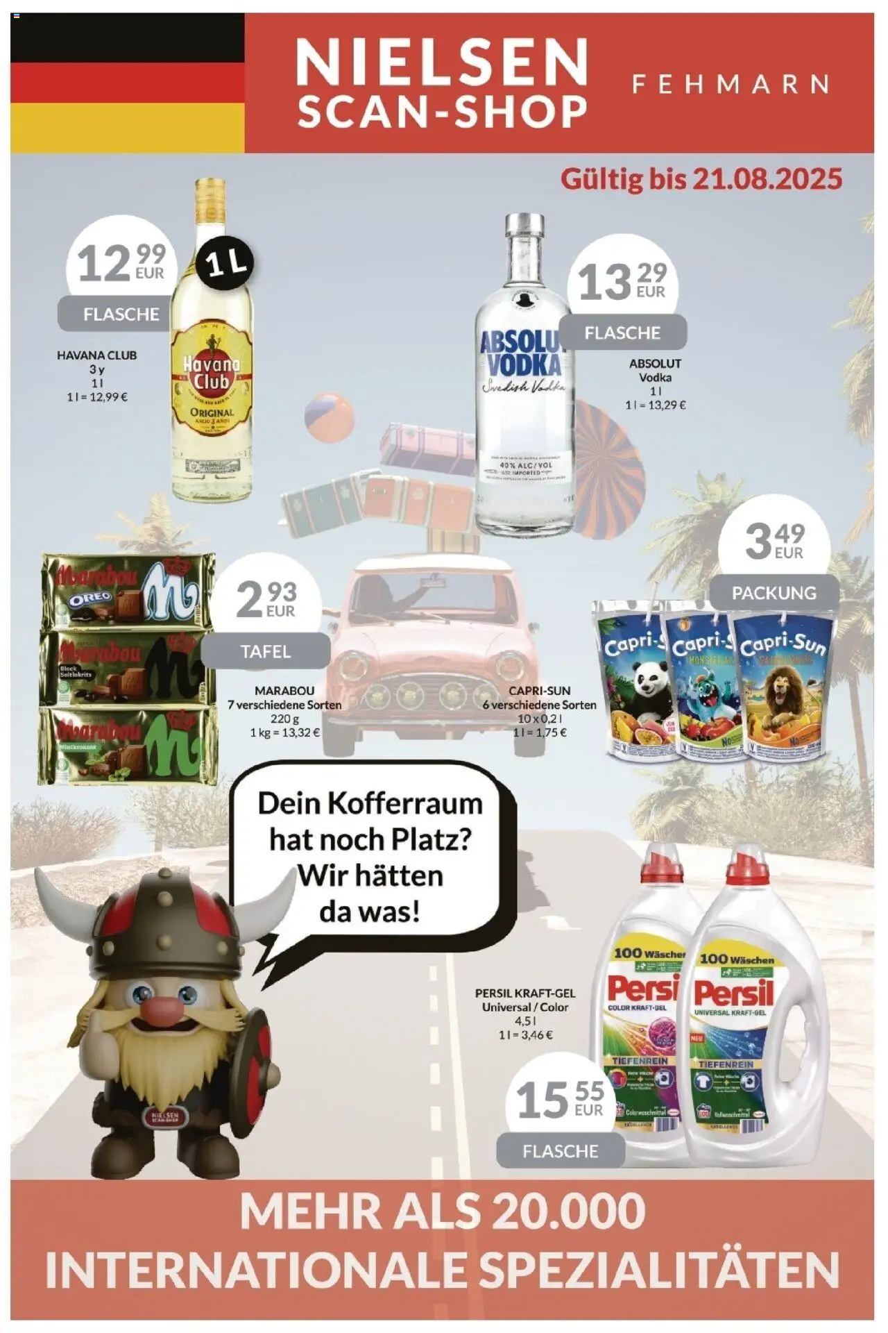 Nielsen Discount Tilbudsavis gyldig fra 08.08.2025 | Side: 1 | Produkter: Vodka, Hat, Oreo
