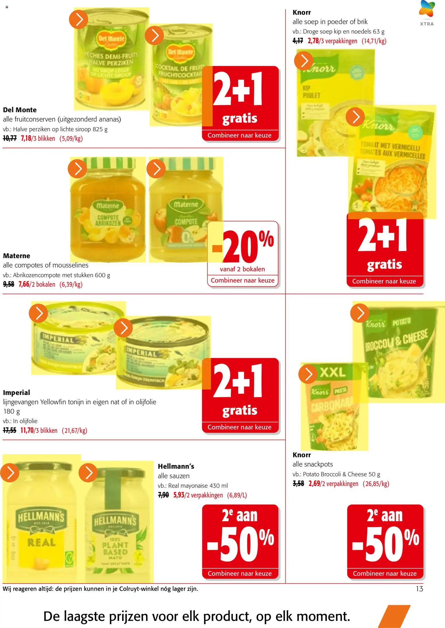 {H1} | Pagina: 13 | Producten: Ananas, Tonijn, Fruit, Broccoli