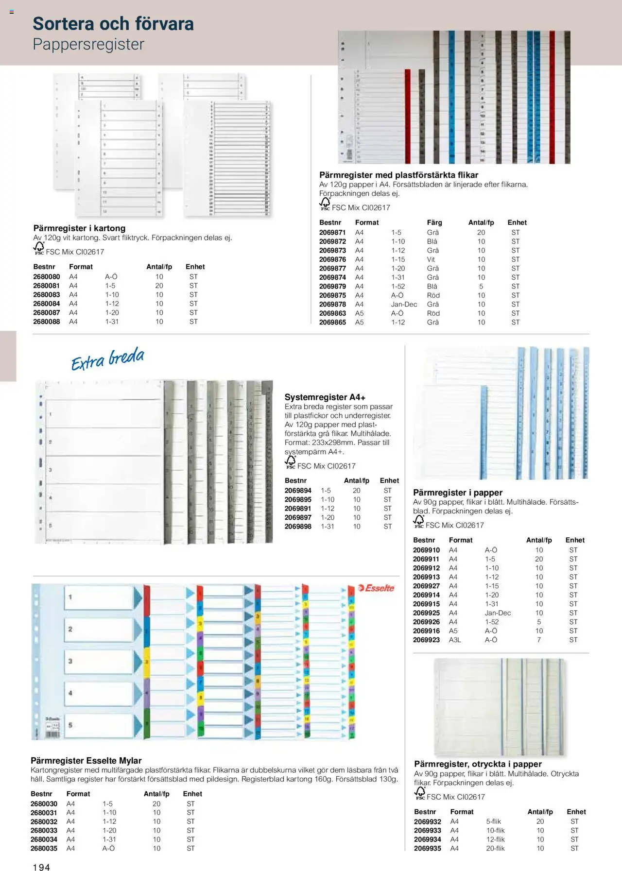 Office Depot reklamblad aktuell från 15.02.2024 | Sida: 196 | Produkter: Papper, Kartong