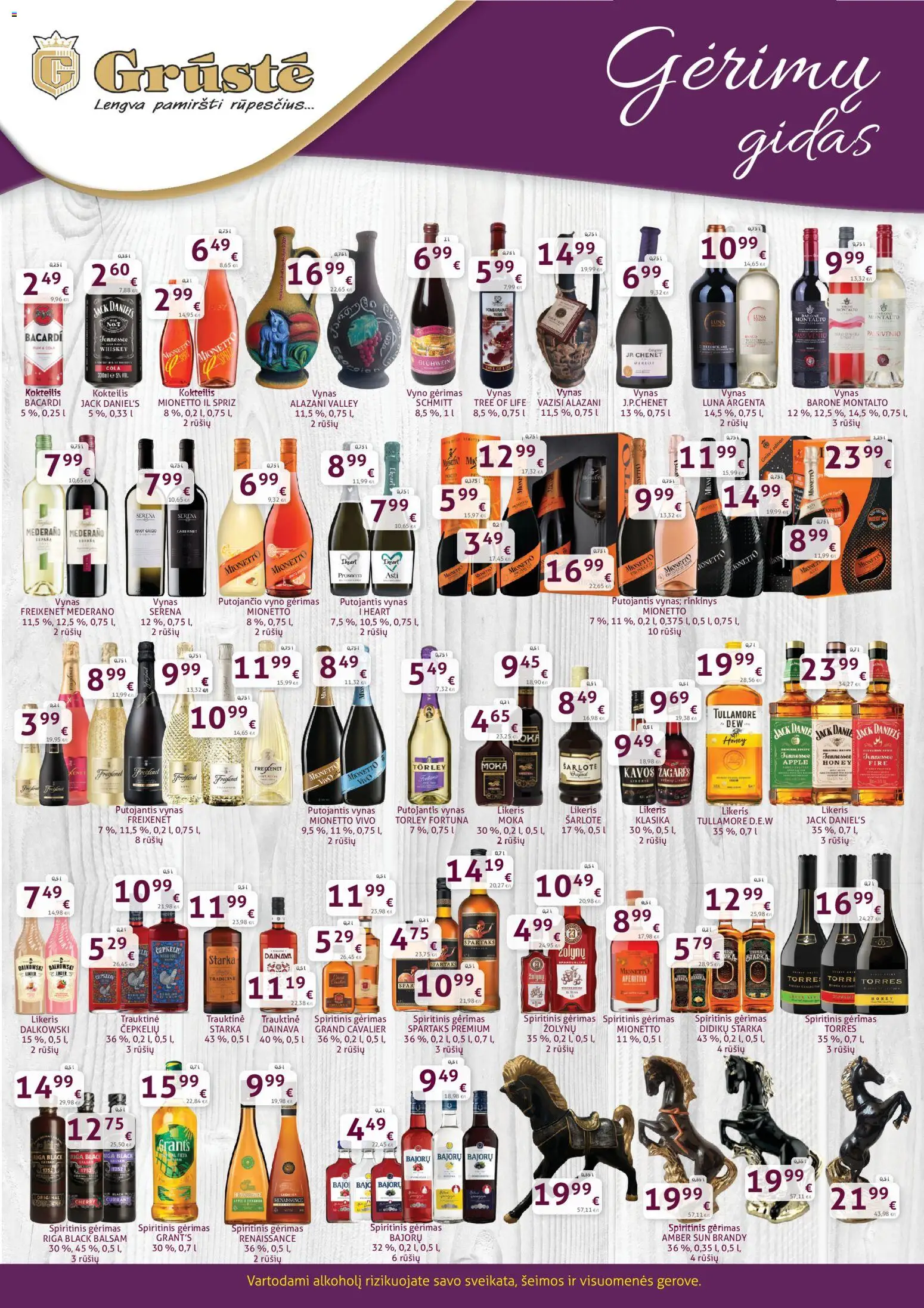 GRUSTE akcijos nuo 01.11.2025 | Puslapis: 1 | Prekių: Vynas