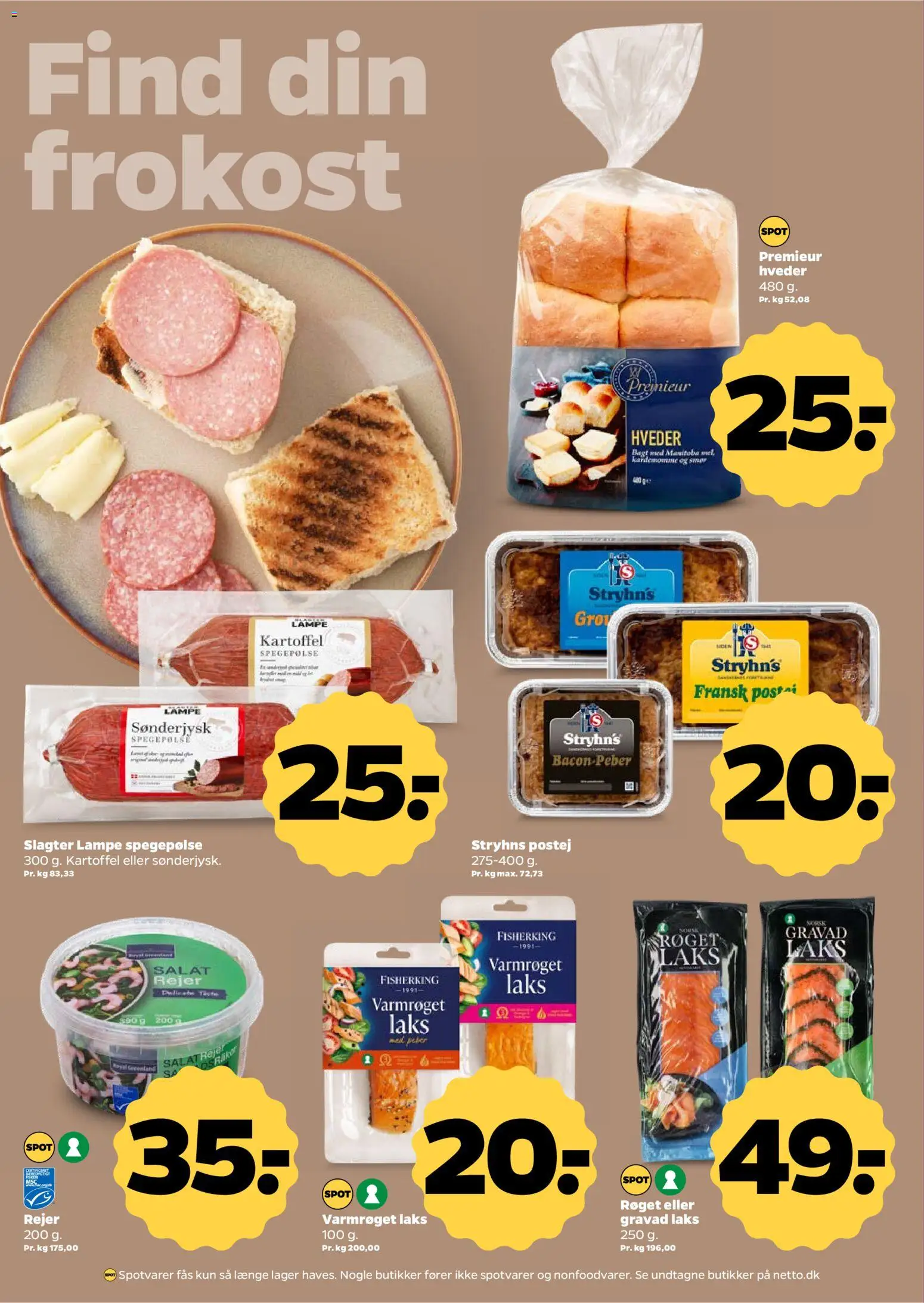 Netto tilbudsavis – gyldig fra 25.04.2026 | Side: 18 | Produkter: Paté, Salat, Peber, Lampe