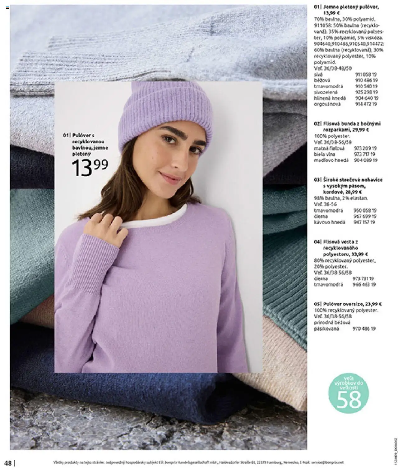 Nové Bonprix akcie – leták je platný od 14.10.2025 | Strana: 50 | Produkty: Nohavice