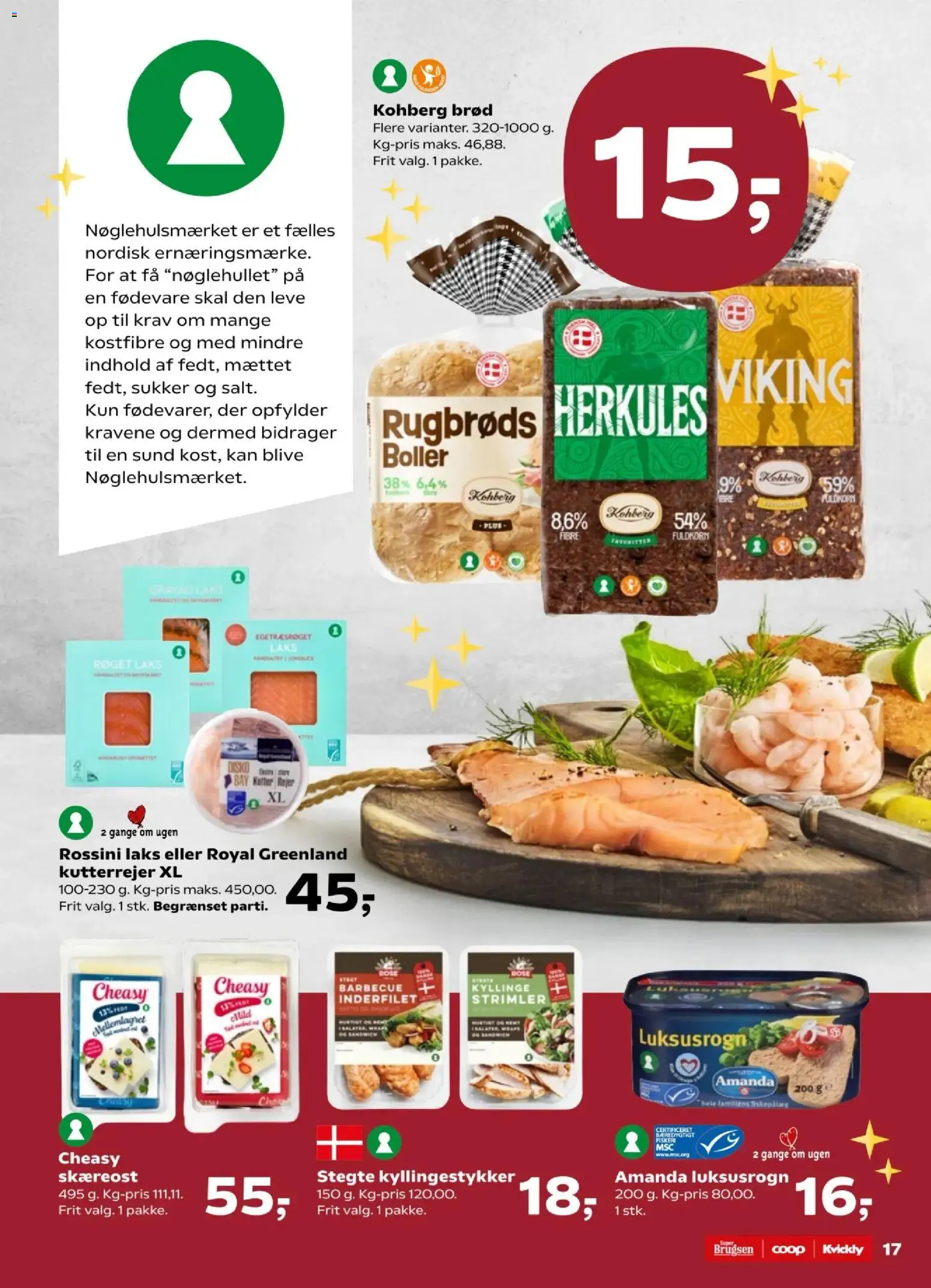 Super Brugsen tilbudsavis – gyldig fra 21.11.2025 | Side: 18 | Produkter: Brød, Sukker, Rejer