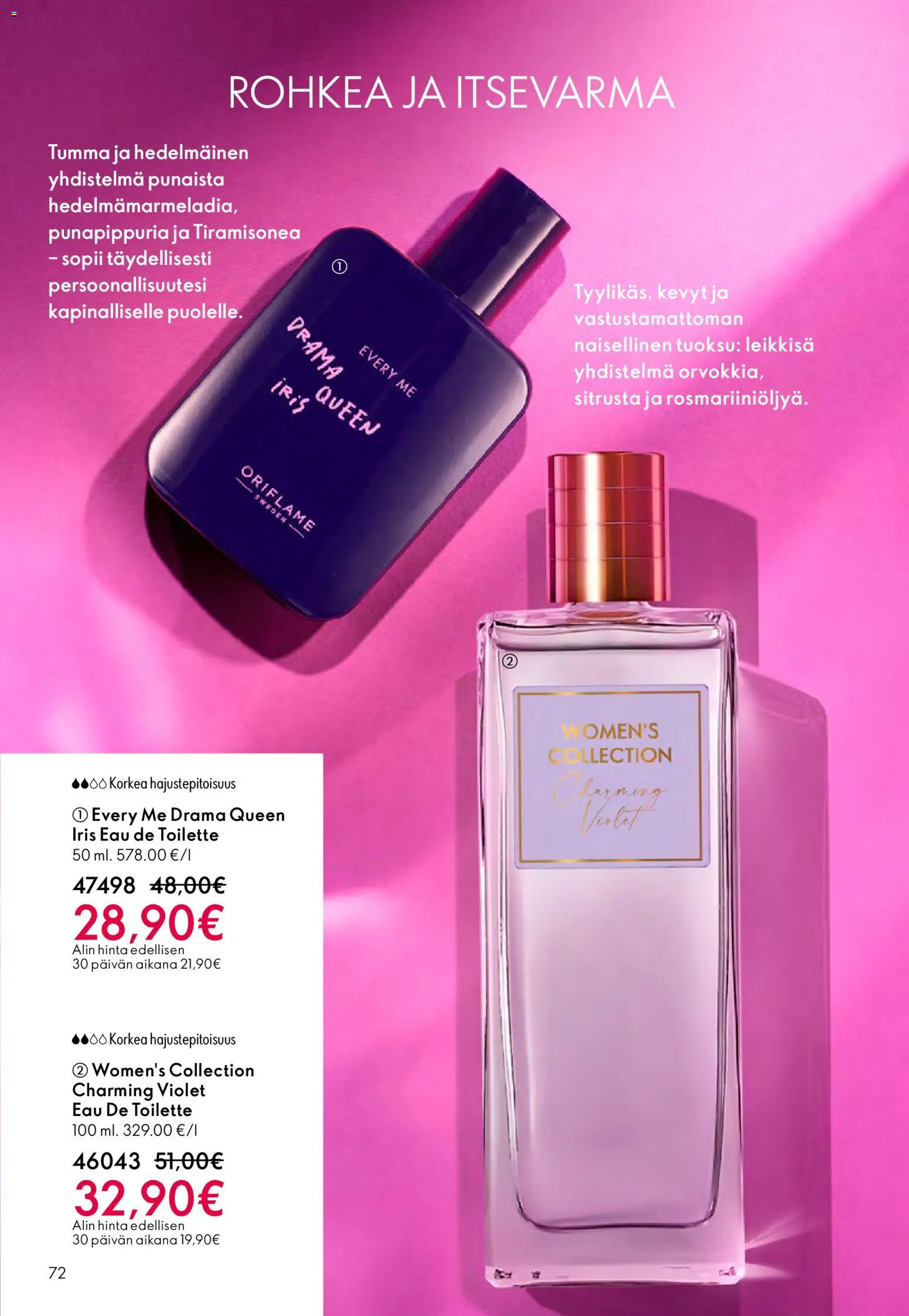 Oriflame - Esite 01 – voimassa 31.12.2025 alkaen | Sivu: 72 | Tuotteet: Tuoksu, Eau de toilette
