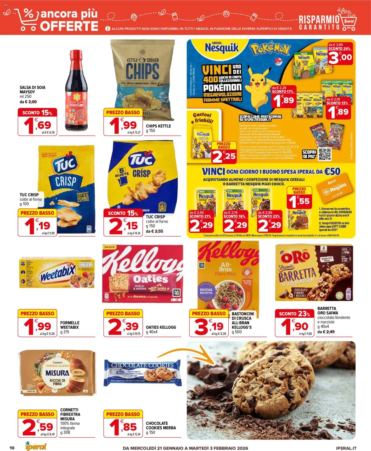 Volantino Iperal del 21.01.2026 | Pagina: 10 | Prodotti: The, Barretta, Forno, Miele
