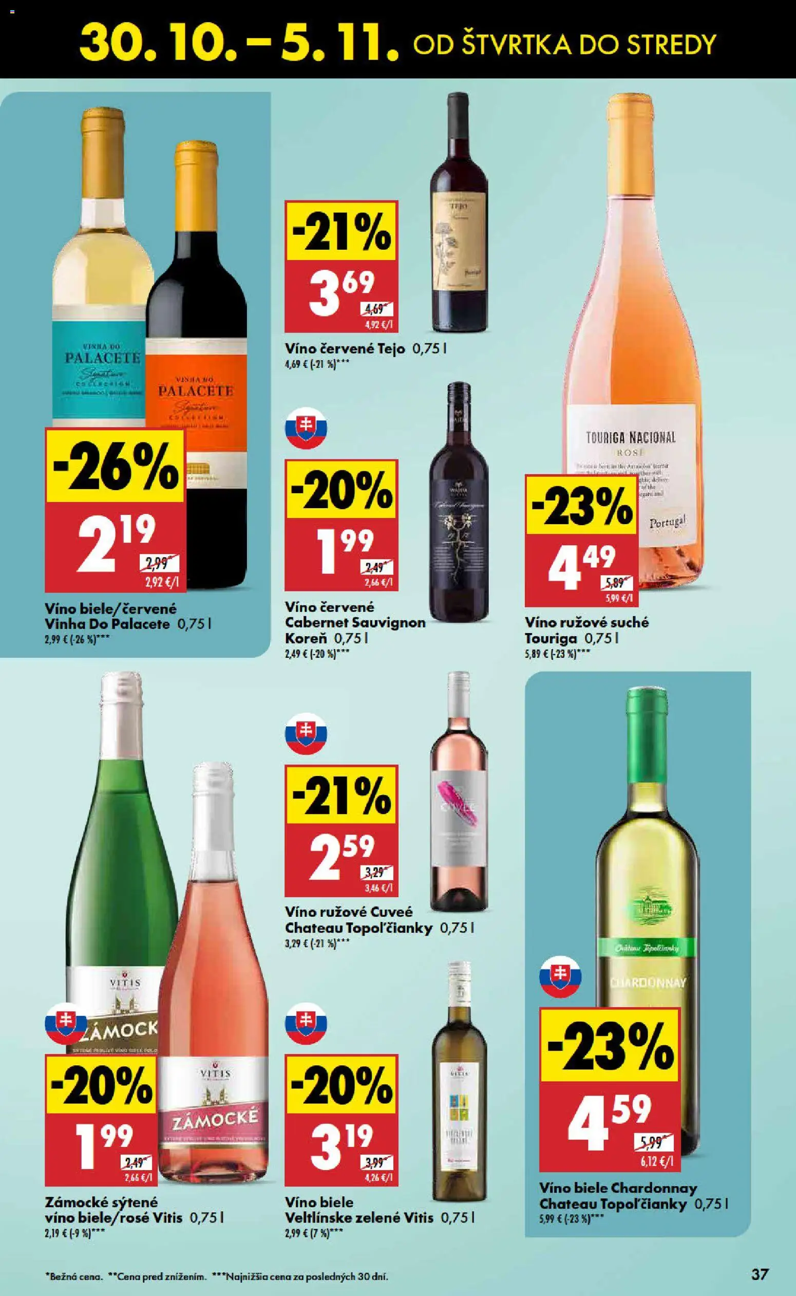 Nové Biedronka akcie – leták je platný od 30.10.2025 | Strana: 37 | Produkty: Víno
