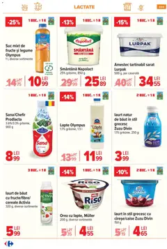 Ofertele Carrefour valabile de la 29.10.2025 | Pagină: 7 | Produse: Suc, Cereale, Smântână, Fructe