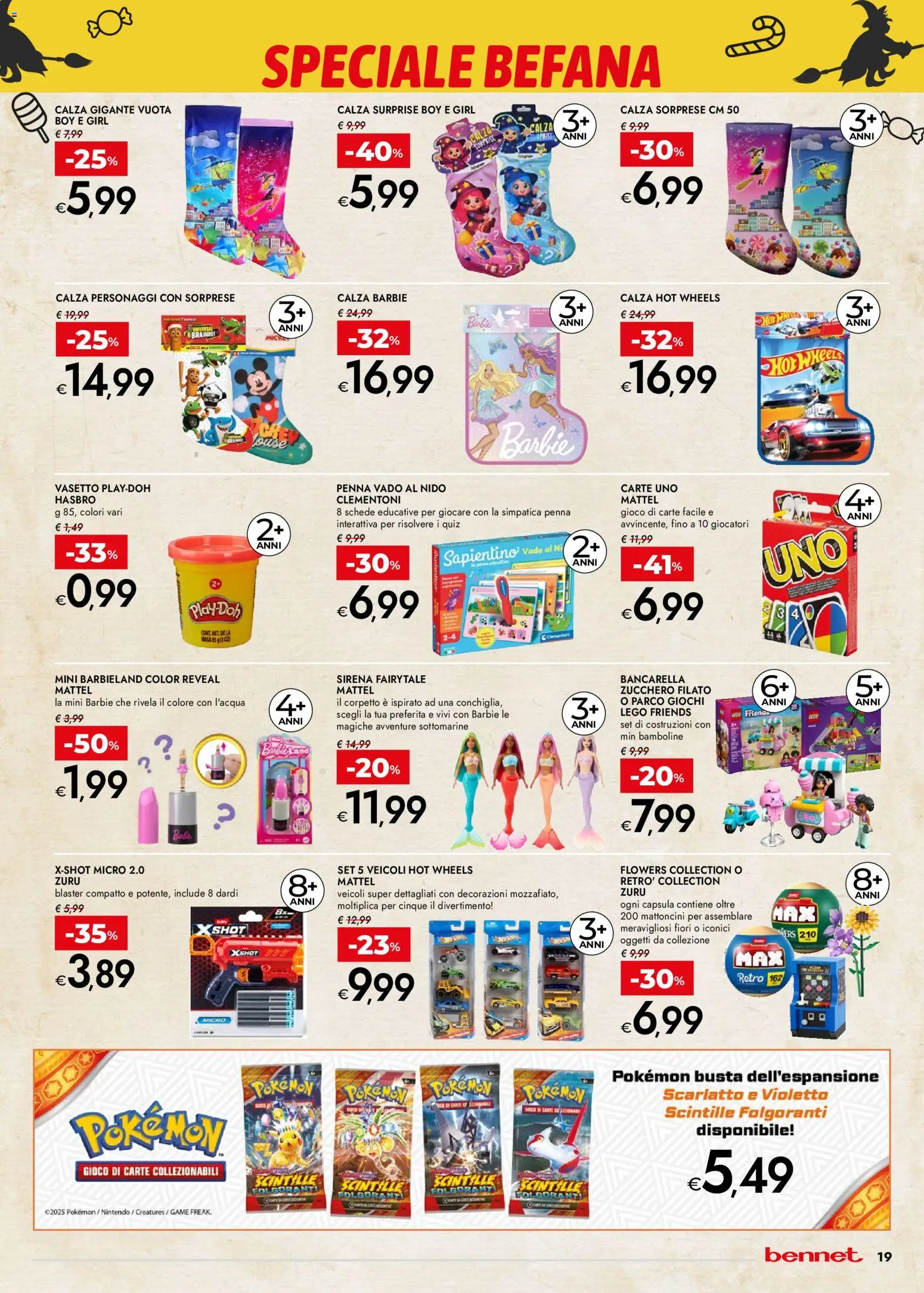 Volantino bennet del 27.12.2025 | Pagina: 19 | Prodotti: Zucchero, Gioco, Decorazioni