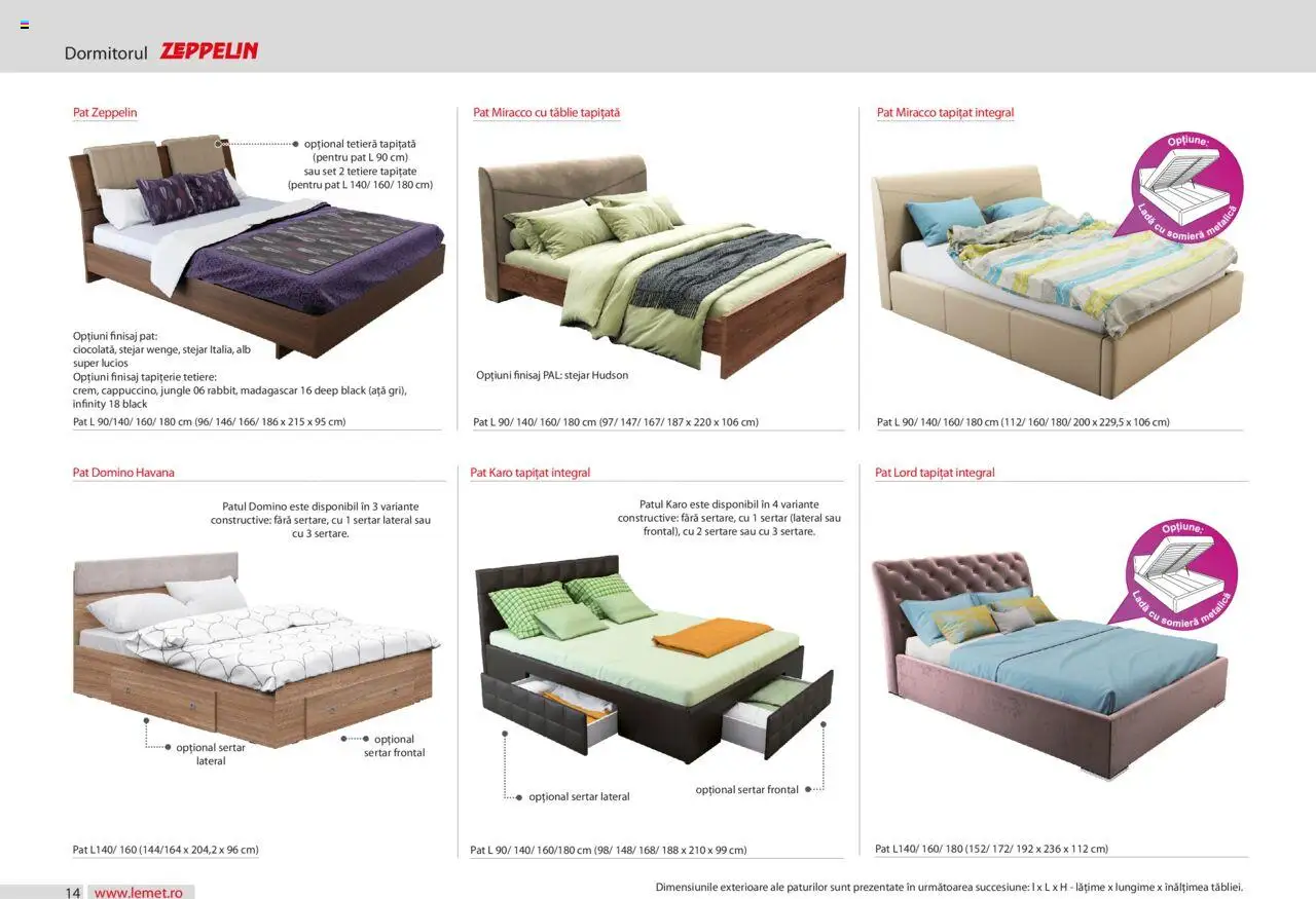 Lem’s catalog - Dormitor Zeppelin – valabil de la 17.11.2023 | Pagină: 14 | Produse: Pat