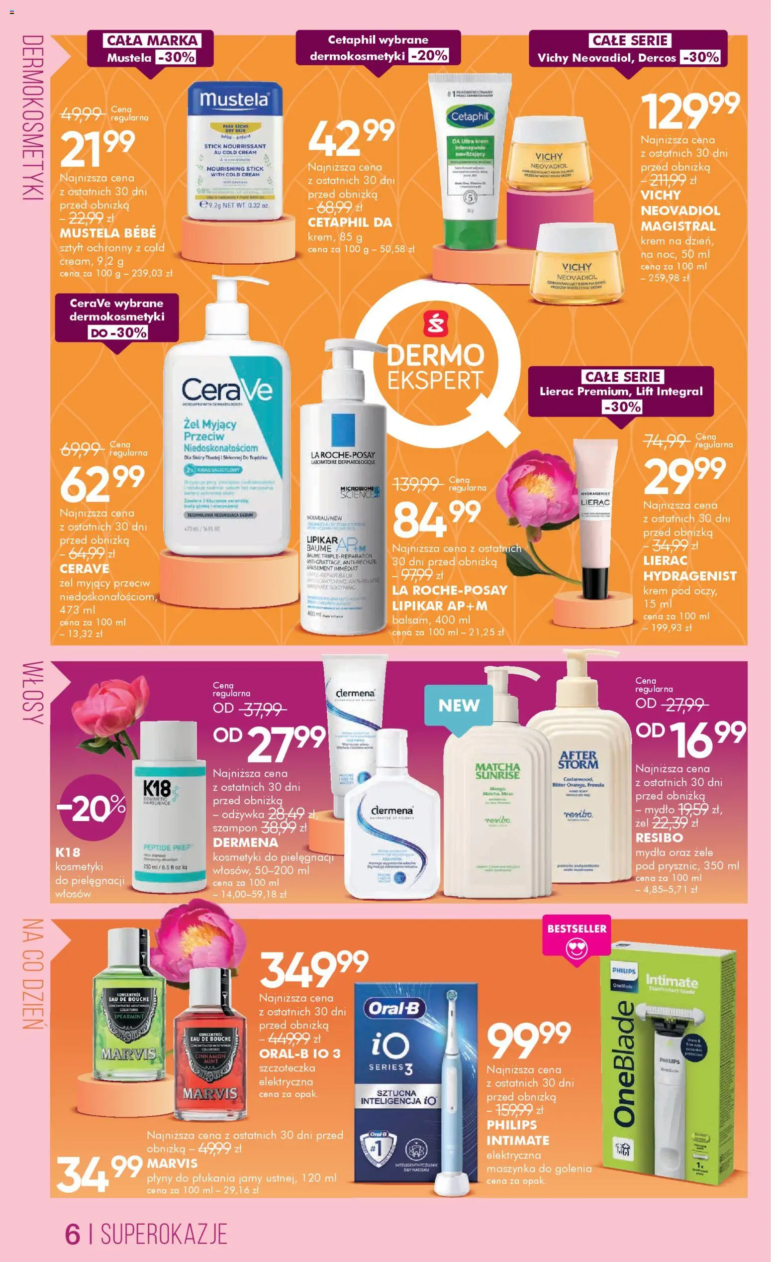 Super-pharm gazetka od 05.03.2026 | Strona: 6 | Produkty: Kosmetyki, Szampon, Odżywka, Mydło