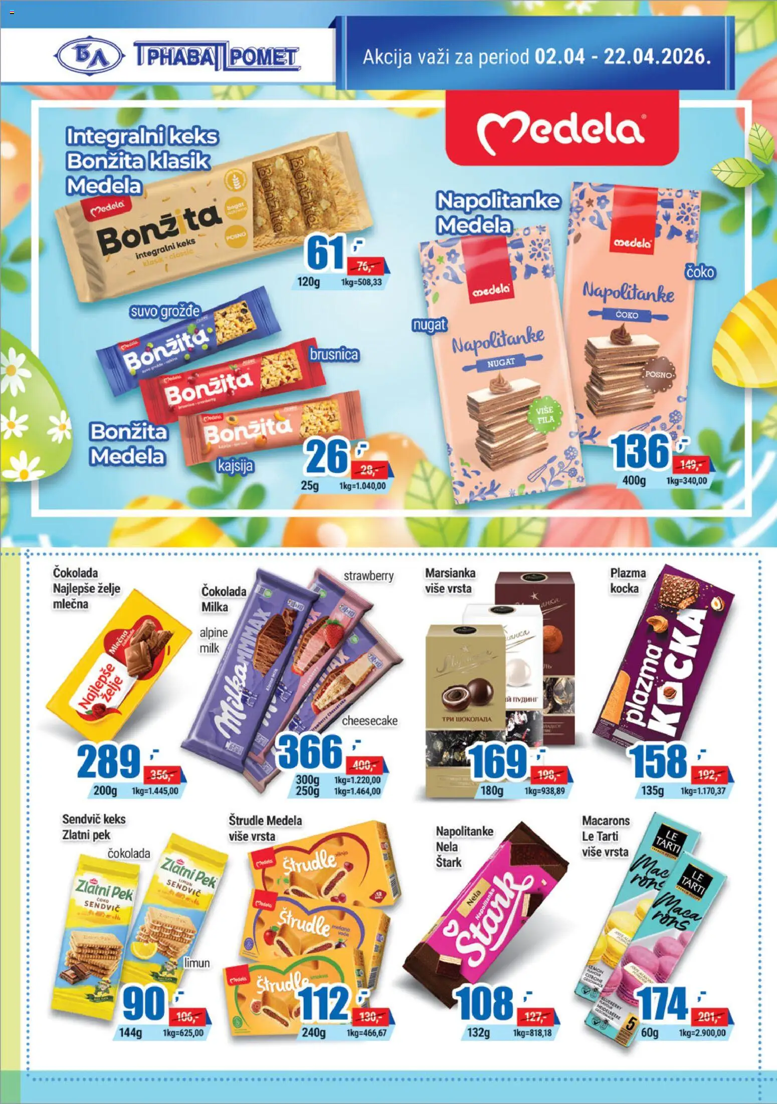 Trnava Promet katalog - važi od 02.04.2026 | Strana: 14 | Proizvode: Plazma, Candy, Napolitanke, Limun