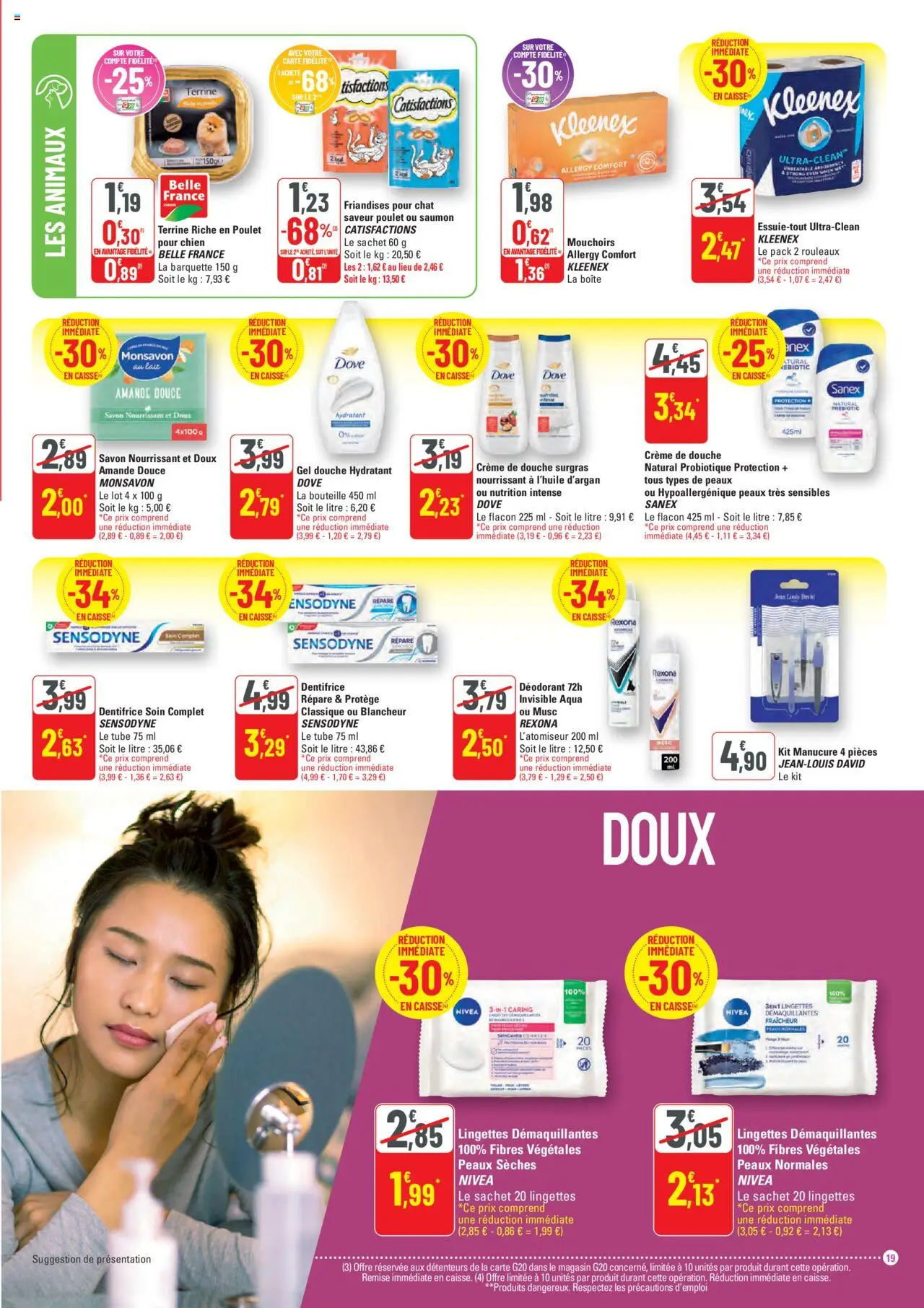  | Page: 19 | Produits: Savon, Gel douche, Déodorant, Crème