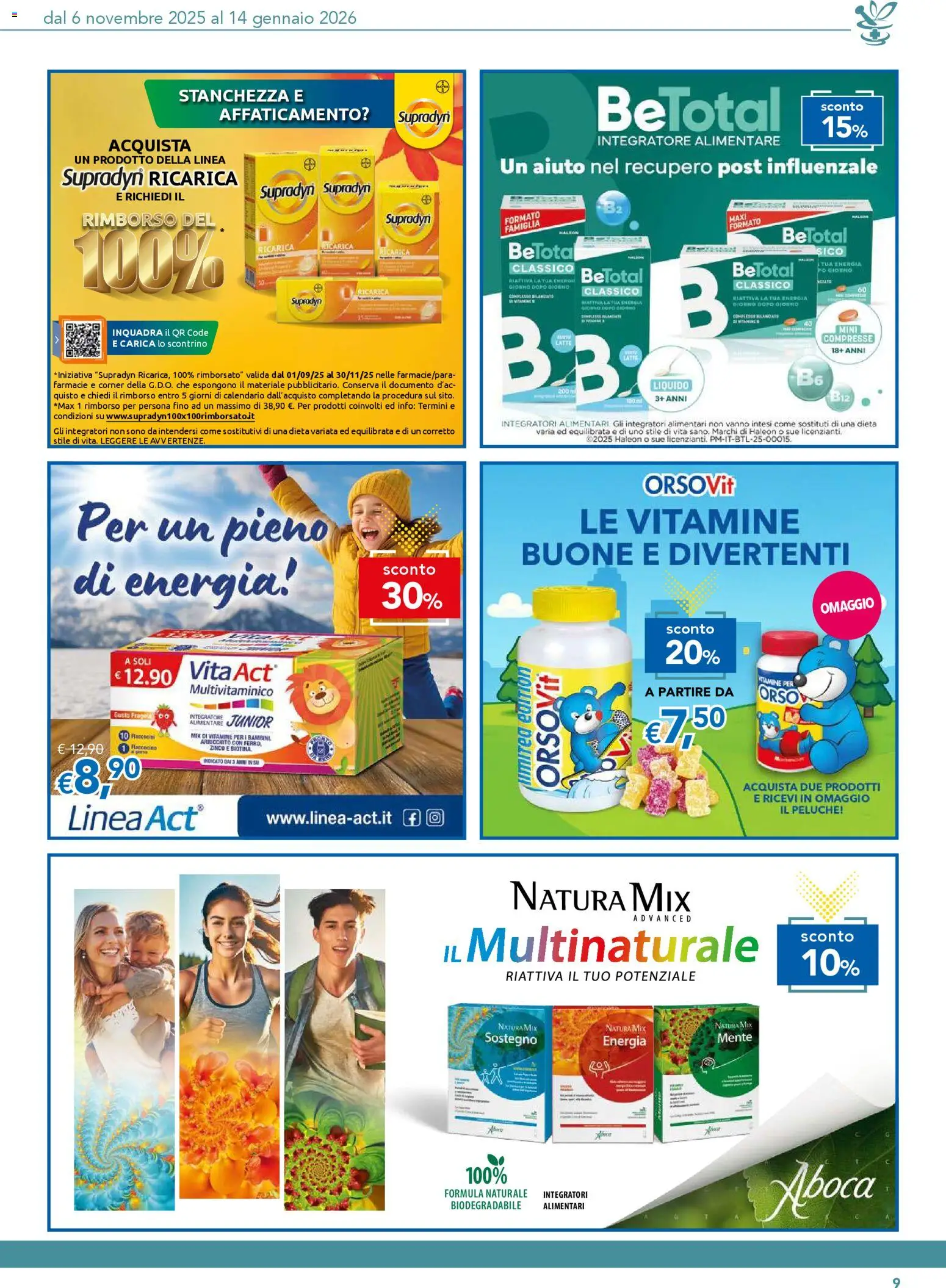 Volantino Migross del 06.11.2025 | Pagina: 9 | Prodotti: Peluche, Integratore alimentare