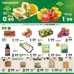 Volantino Interspar del 08.09.2025 | Pagina: 2 | Prodotti: Rucola, Ceci, Sale, Pomodoro