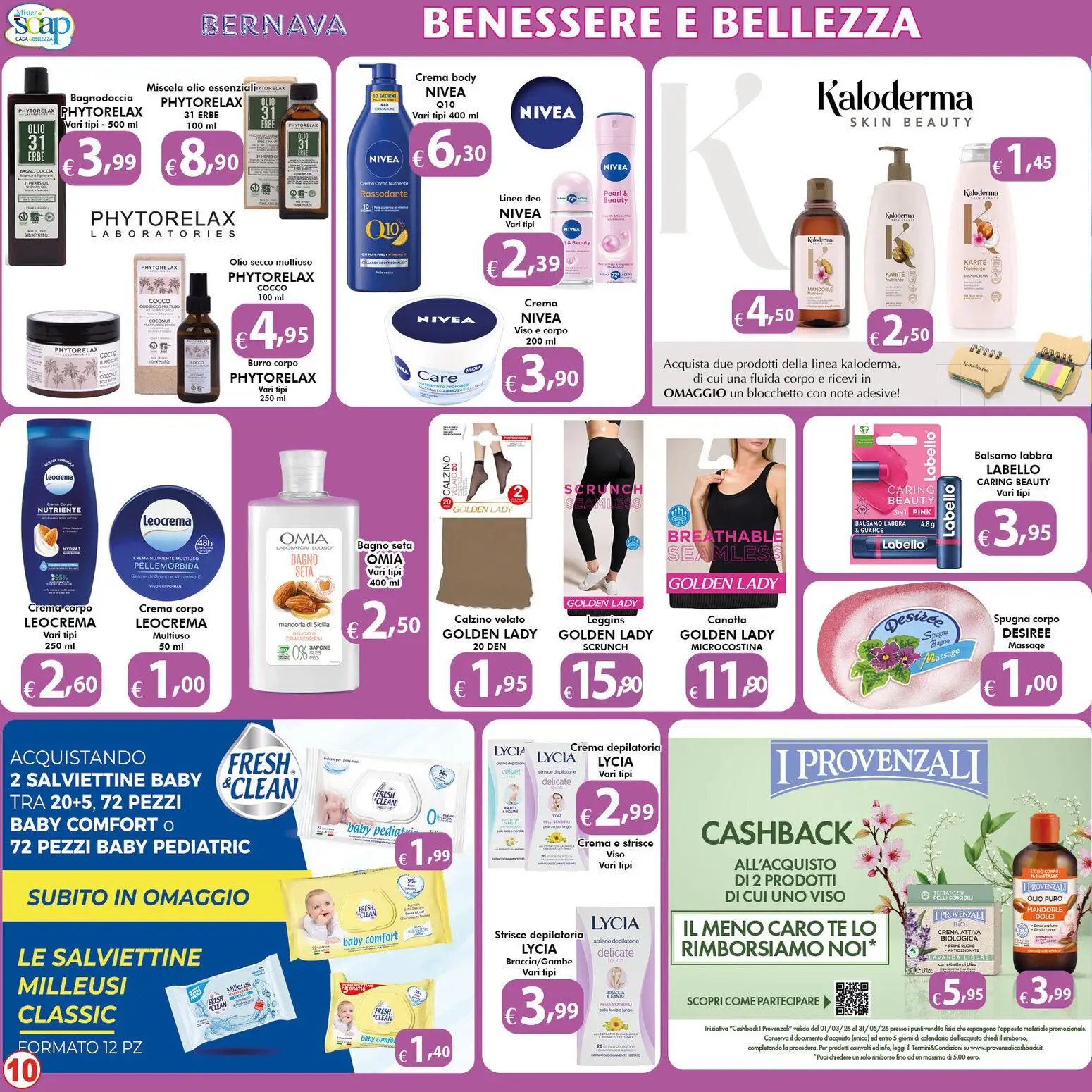 Volantino Bernava del 10.04.2026 | Pagina: 10 | Prodotti: Tè, Olio, Lavanda, Doccia