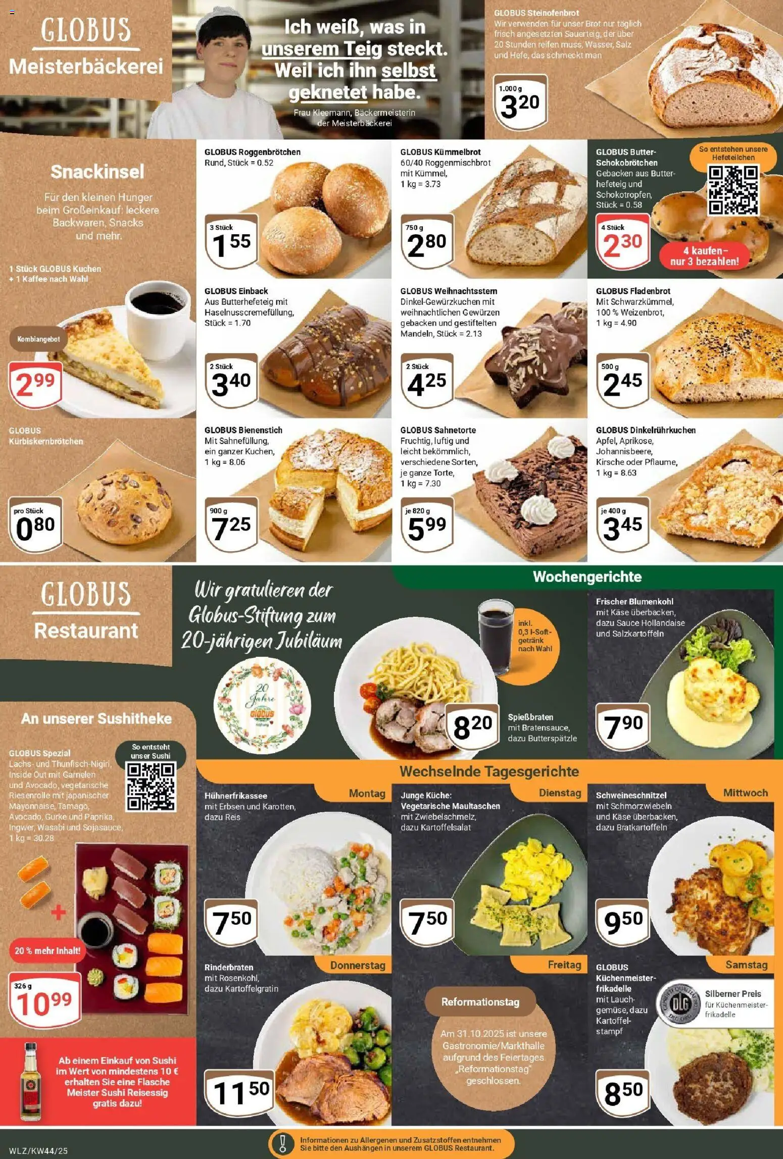 Globus prospekt Weischlitz	 – gültig ab 26.10.2025 | Seite: 9 | Produkte: Rinderbraten, Kaffee, Küche, Garnelen