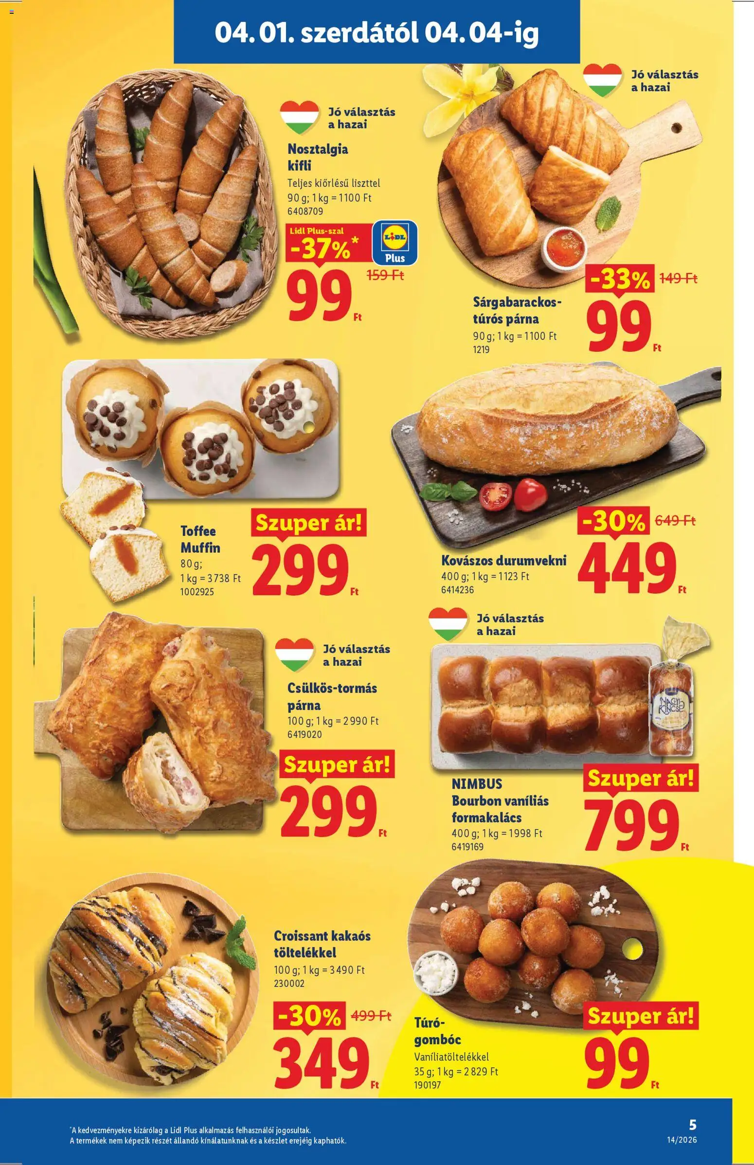 Lidl akciós ujság - amely érvényes a következő dátumtól: 01.04.2026 | Oldal: 5