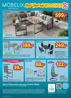 Möbelix Angebote ab 31.03.2026 gültig | Seite: 8 | Produkte: Tisch, Stuhl