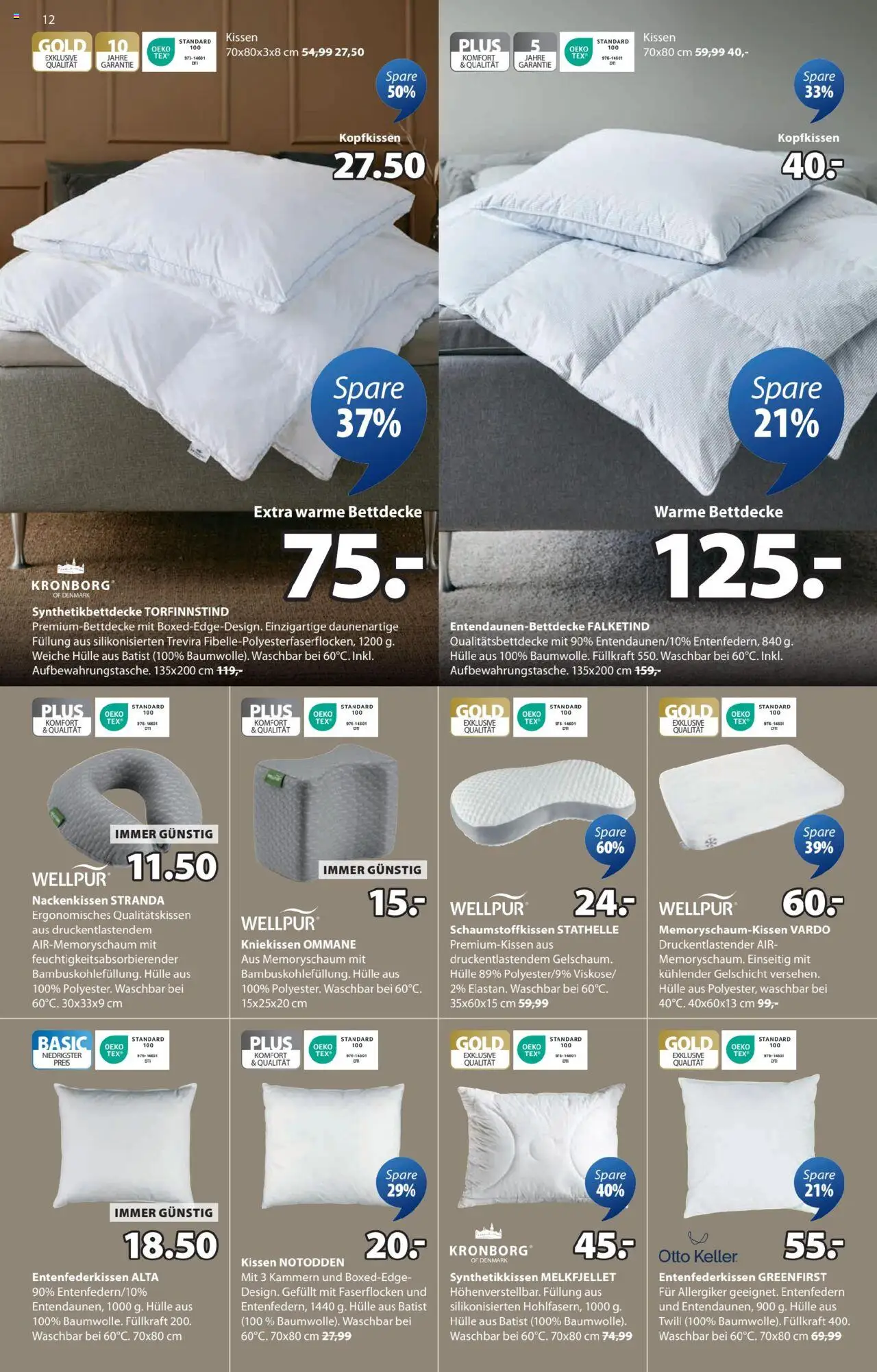 JYSK Angebote gültig ab 27.08.2025 | Seite: 12 | Produkte: Hülle, Kissen
