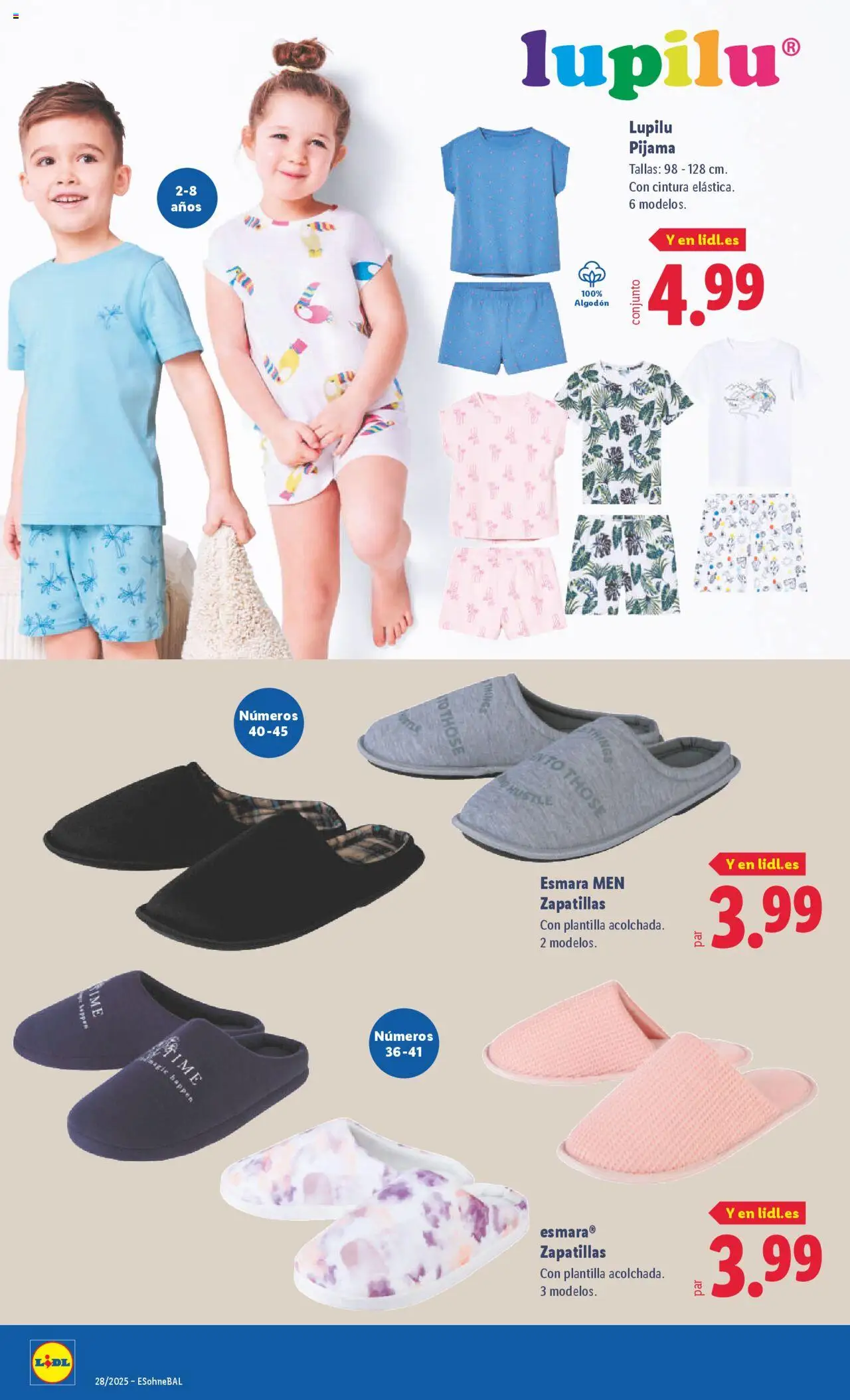 Lidl catálogo de bazar MAD │ válido desde el 07.07.2025 | Página: 4 | Productos: Pijama, Zapatillas