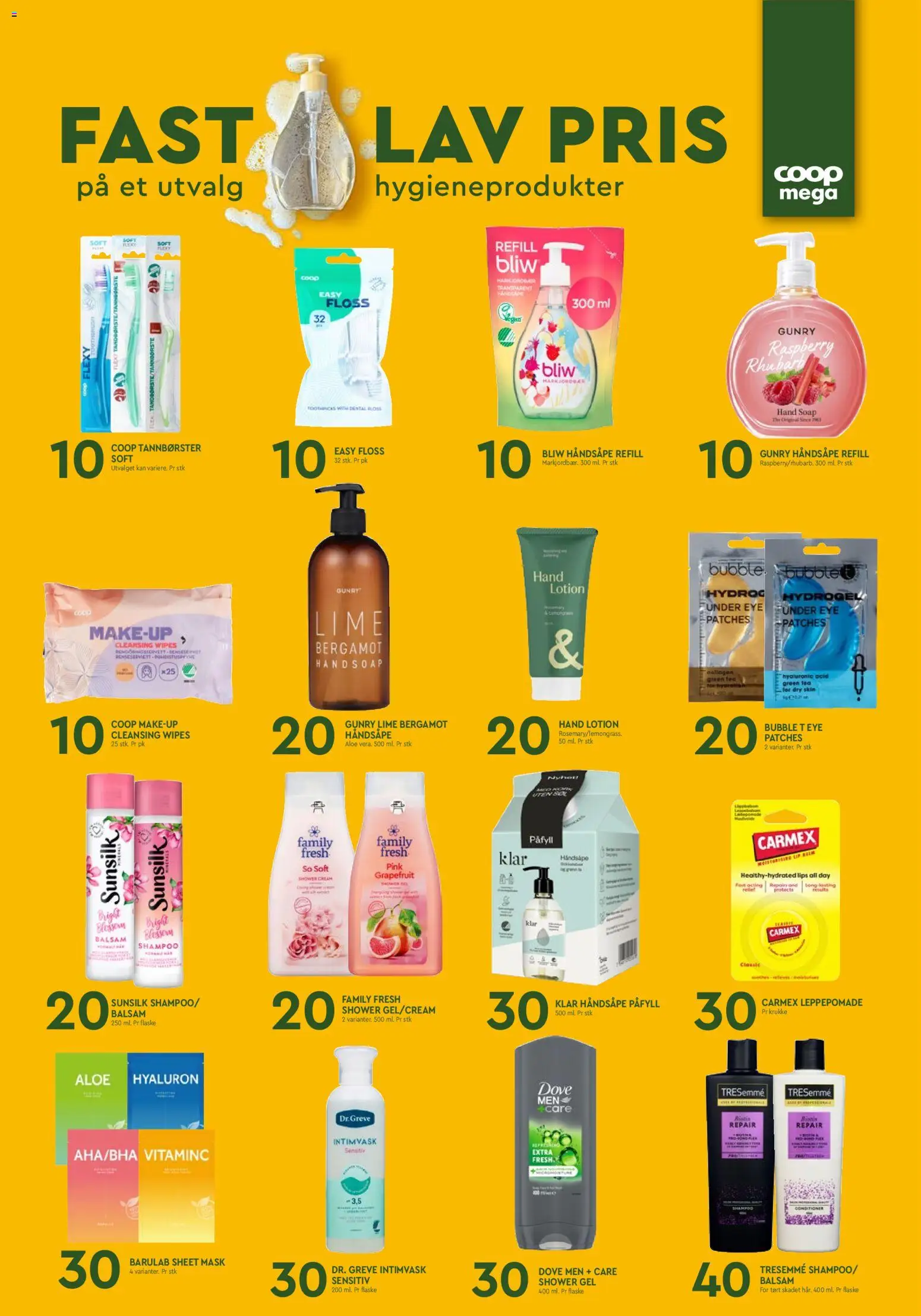 {H1} | Side: 15 | Produkter: Håndsåpe, Shower Gel, Leppepomade, Shampoo