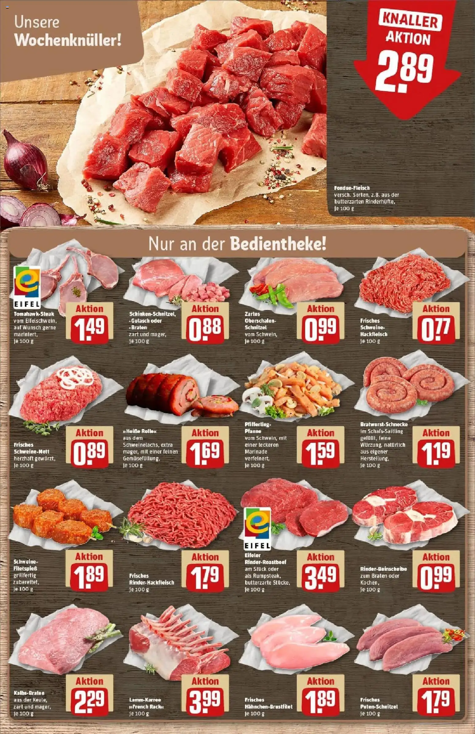 Rewe prospekt Cochem / Cond	 – gültig ab 22.12.2025 | Seite: 8 | Produkte: Schnitzel, Gulasch, Putenschnitzel, Steak