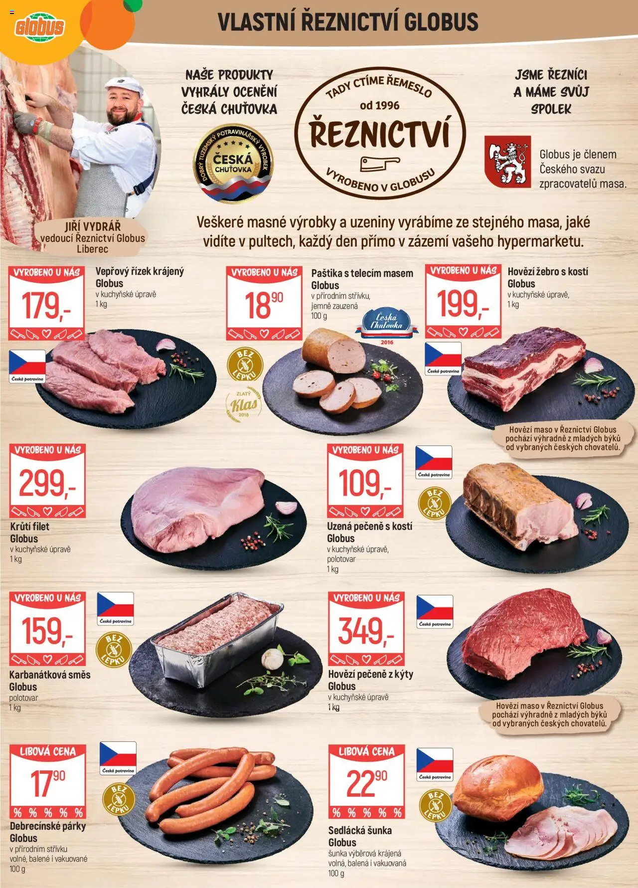 Globus leták - Liberec od 10.09.2025 | Strana: 5 | Produkty: Hovězí, Hovězí maso, Párky, Maso