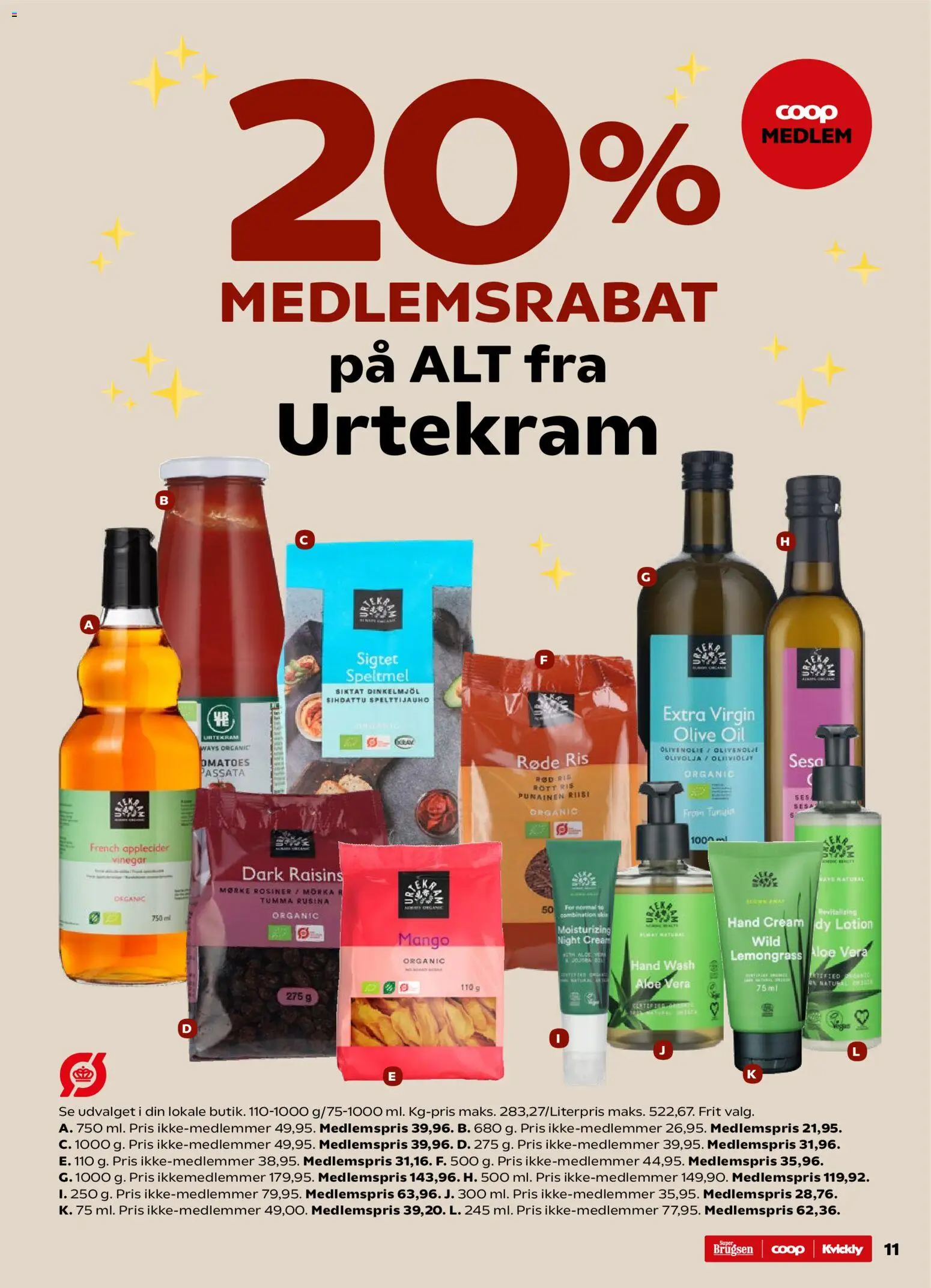 Super Brugsen tilbudsavis – gyldig fra 31.10.2025 | Side: 11 | Produkter: Mango, Ris, Te, Rosiner