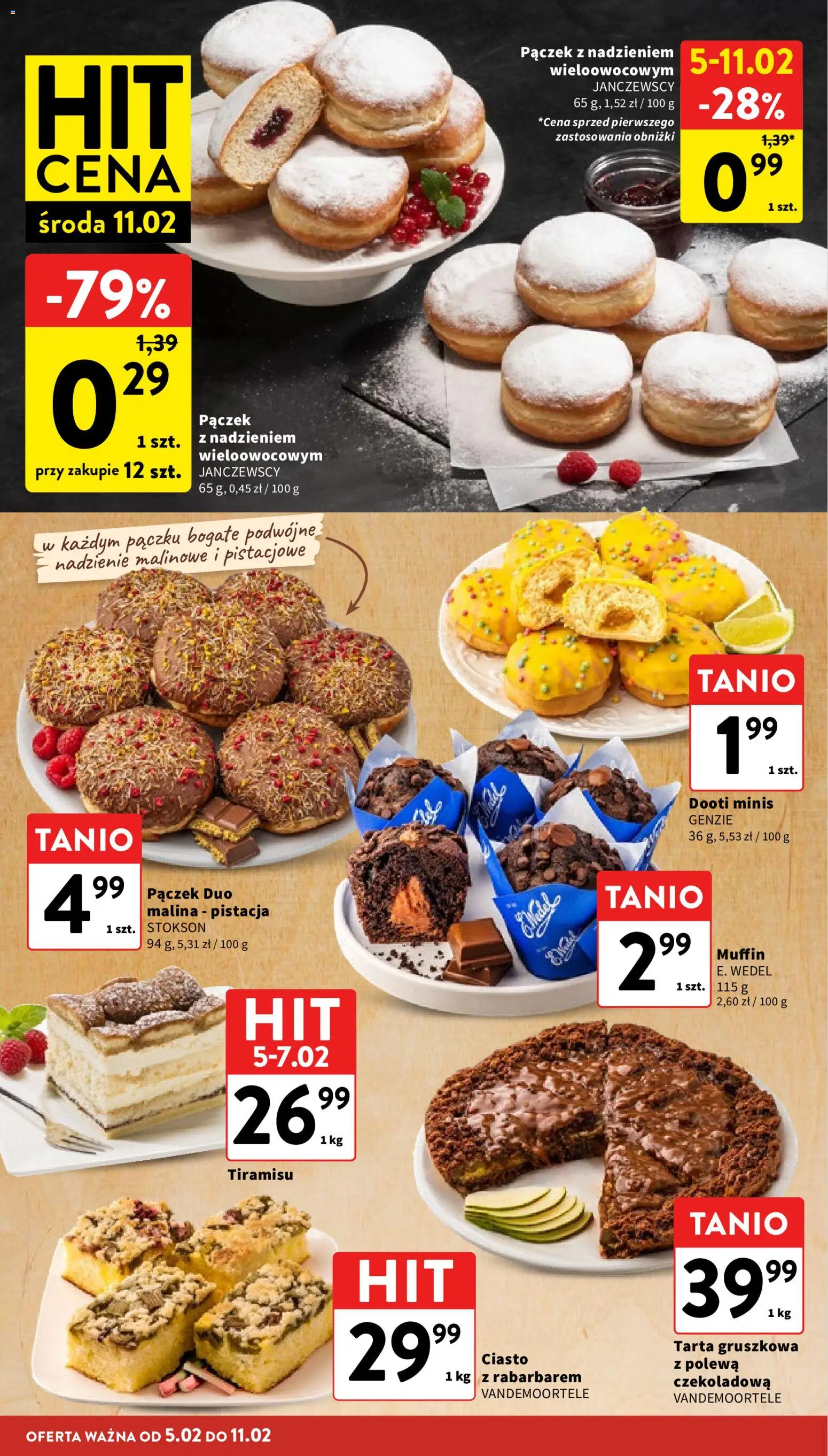 Intermarche Gazetka od 05.02.2026 | Strona: 22 | Produkty: Malina, Czekoladowa, Ciasto, Tiramisu