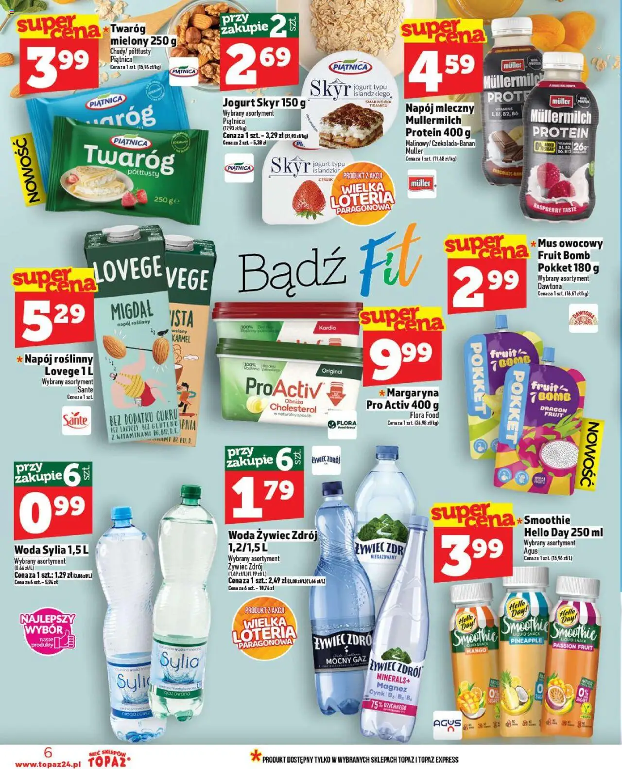 Topaz Gazetka od 02.10.2025 | Strona: 6 | Produkty: Mango, Smoothie, Margaryna, Jogurt