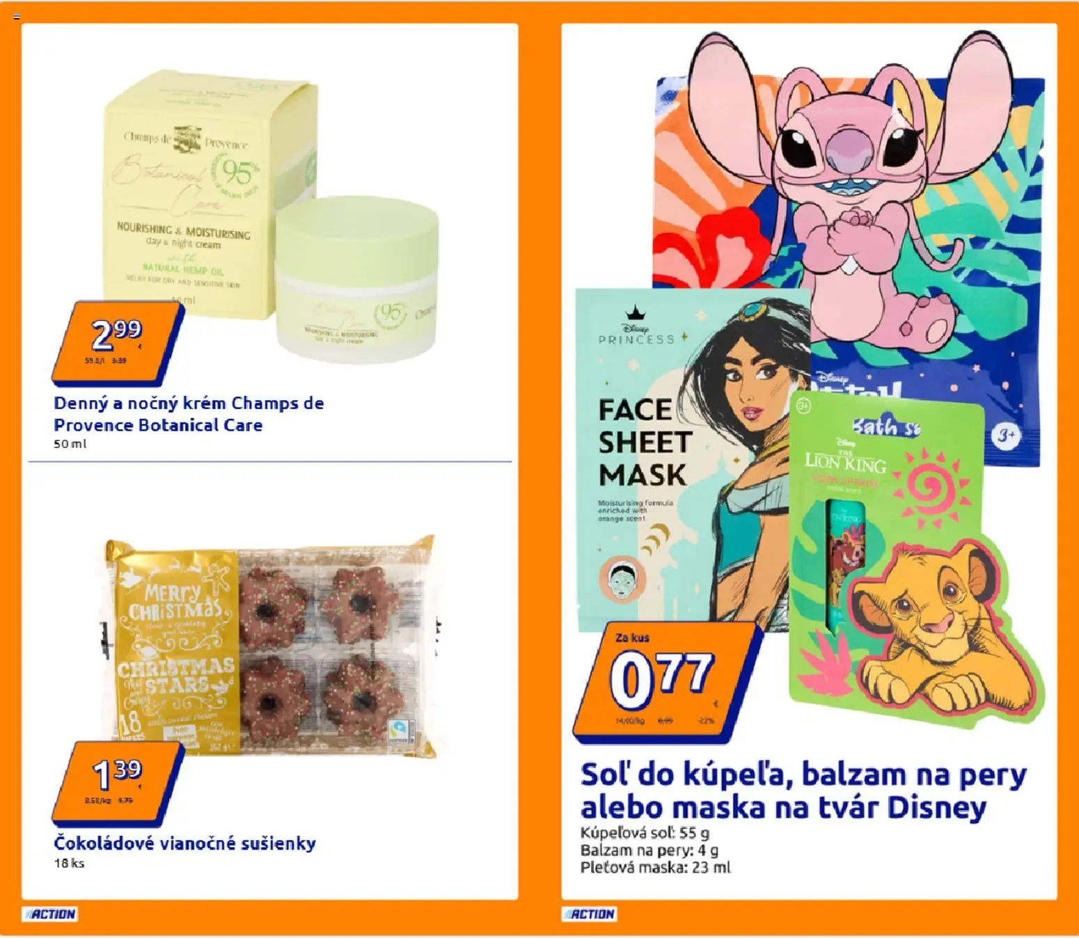 Nové Action akcie – leták je platný od 10.12.2025 | Strana: 8 | Produkty: Maska, Krém, Soľ