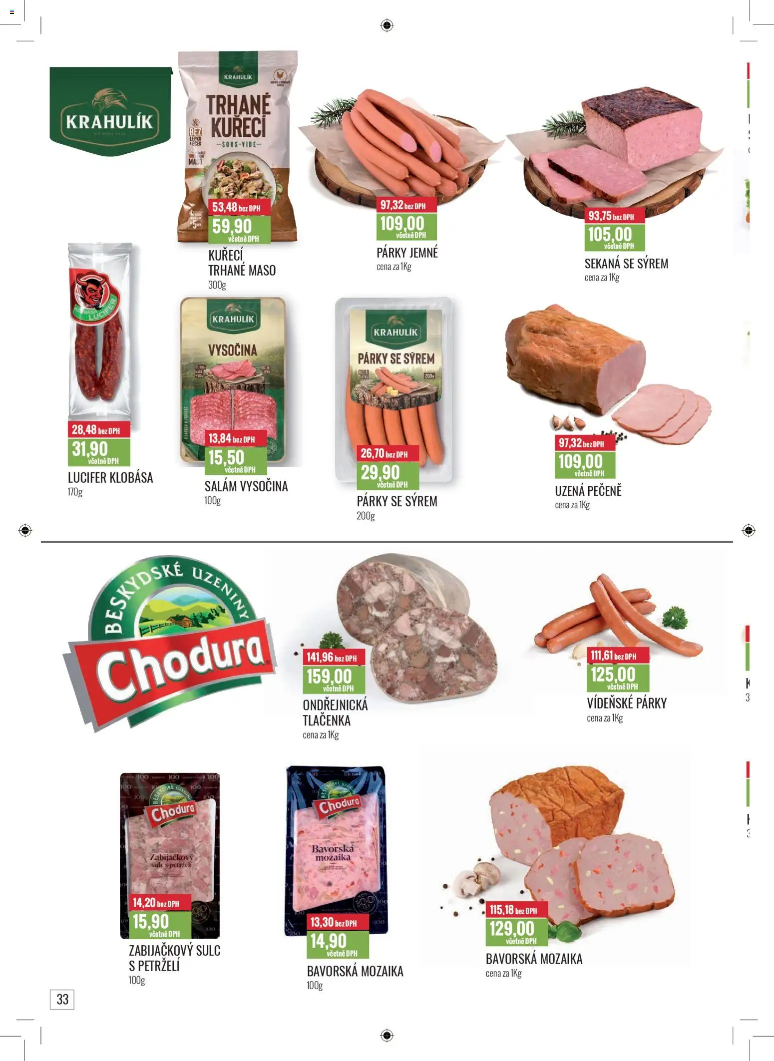 Ratio leták od 01.01.2026 | Strana: 34 | Produkty: Salám, Párky, Sekaná, Maso