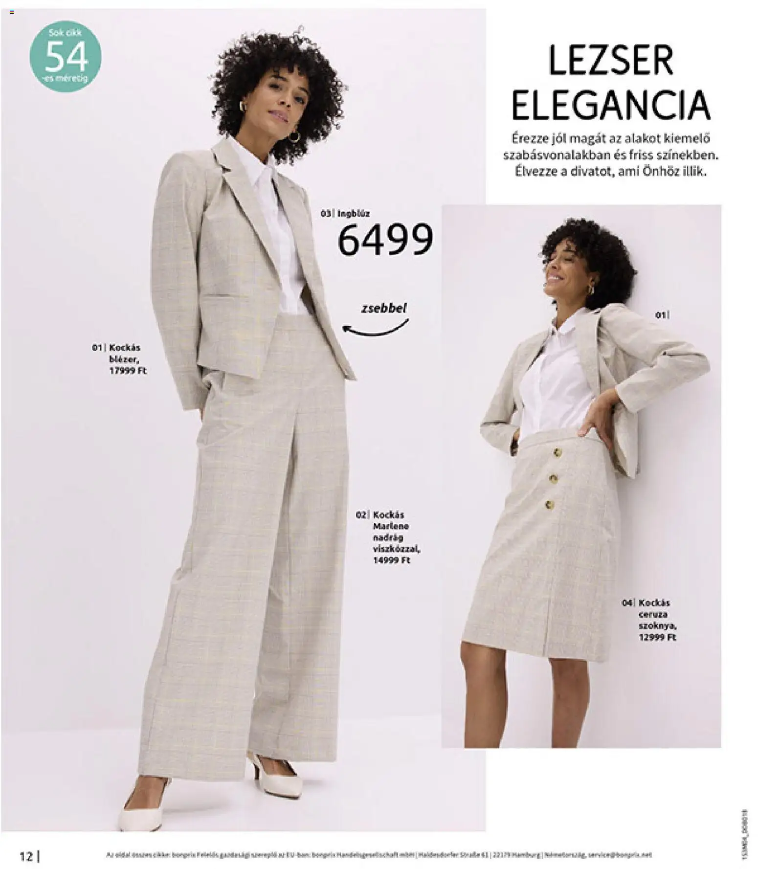 Bonprix akciós ujság - amely érvényes a következő dátumtól: 30.03.2026 | Oldal: 14 | Termékek: Ingblúz, Nadrág