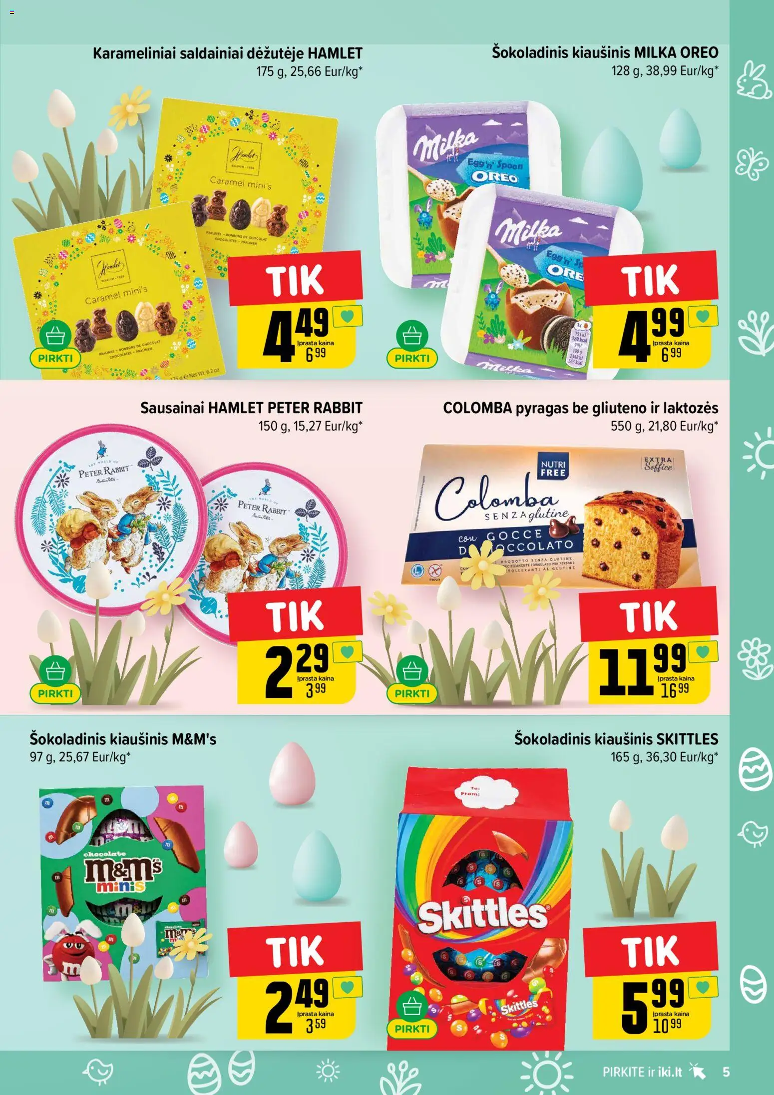 IKI akcijos nuo 23.03.2026 | Puslapis: 5 | Prekių: Pyragas, Saldainiai