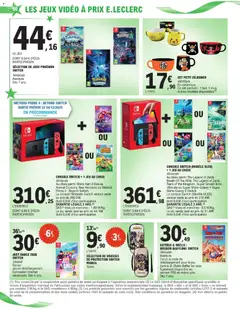 E.Leclerc - Prévisualisation de SÉLECTION DE JEUX POKÉMON SWITCH, Nintendo Aventure Dès 7 ans. valide à partir de 02.12.2025 | Page: 50 | Produits: Manga, Vidéo, console Nintendo Switch, Jeux